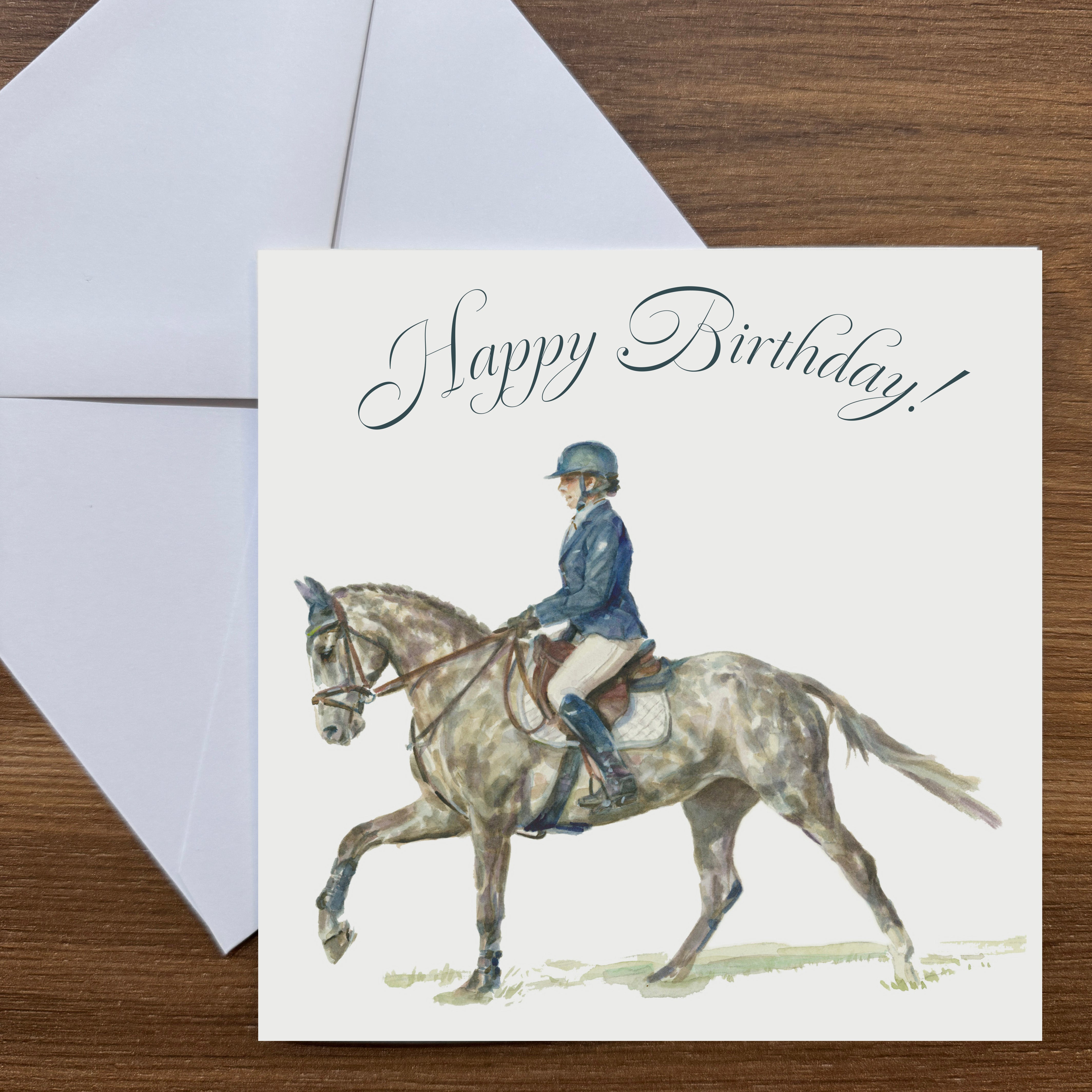 Canter - Square Card (Birthday)