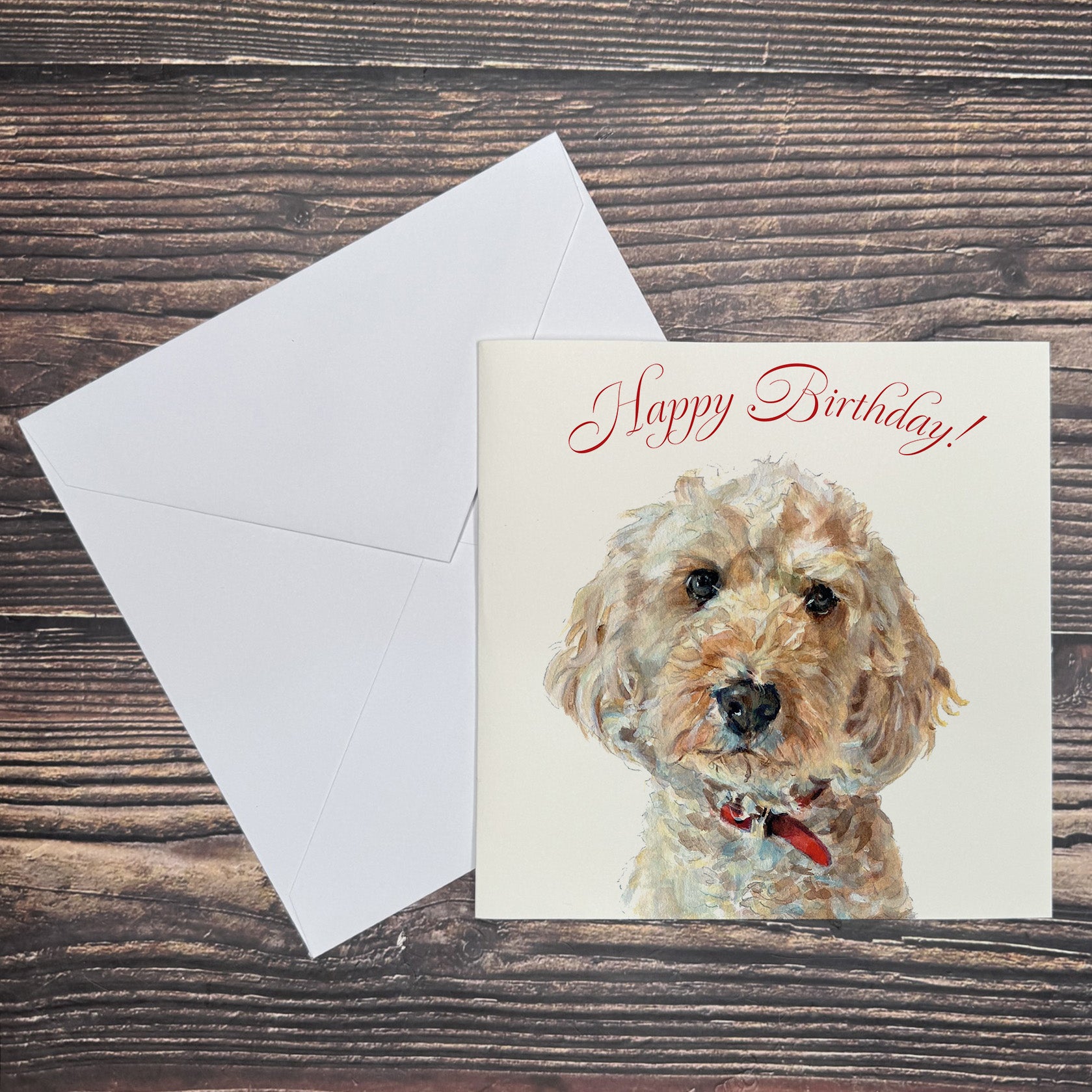 Cockapoo - Square Card (Birthday)