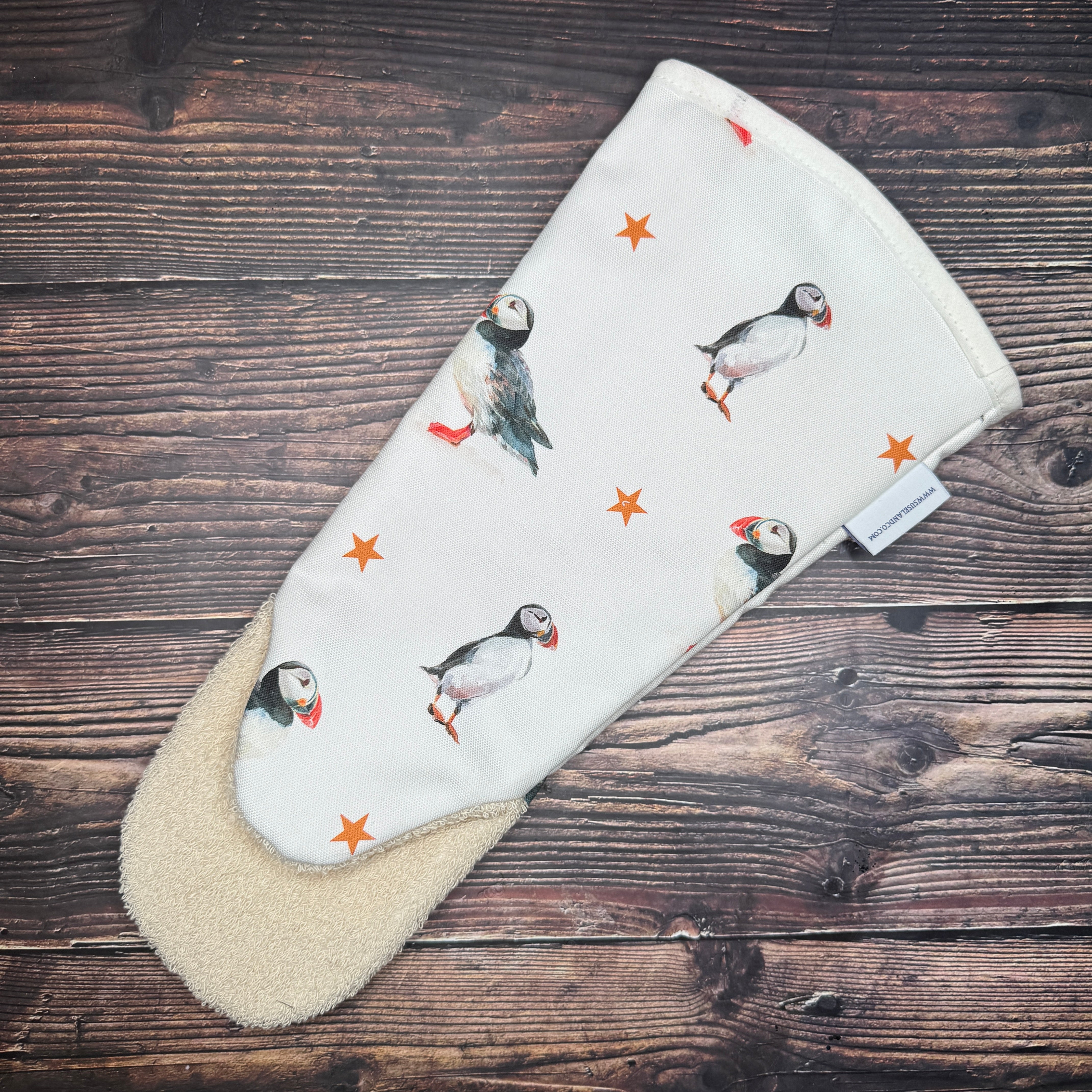 Puffins - Gauntlet Oven Glove