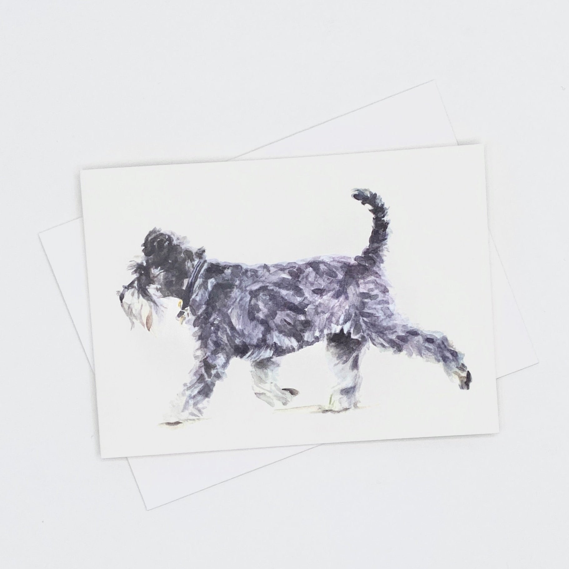 Schnauzer - A6 Greetings Card