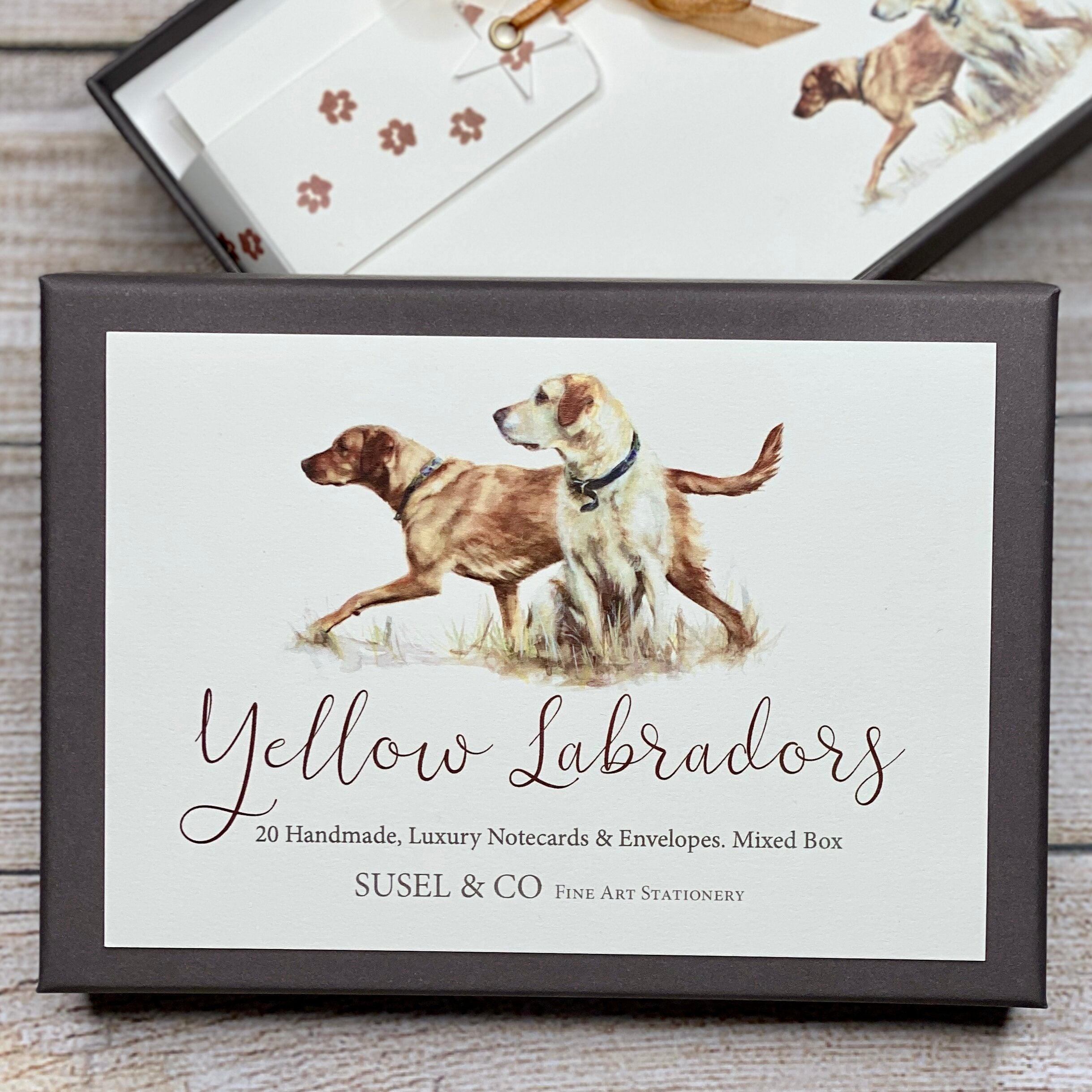 Yellow Labradors - Notecards