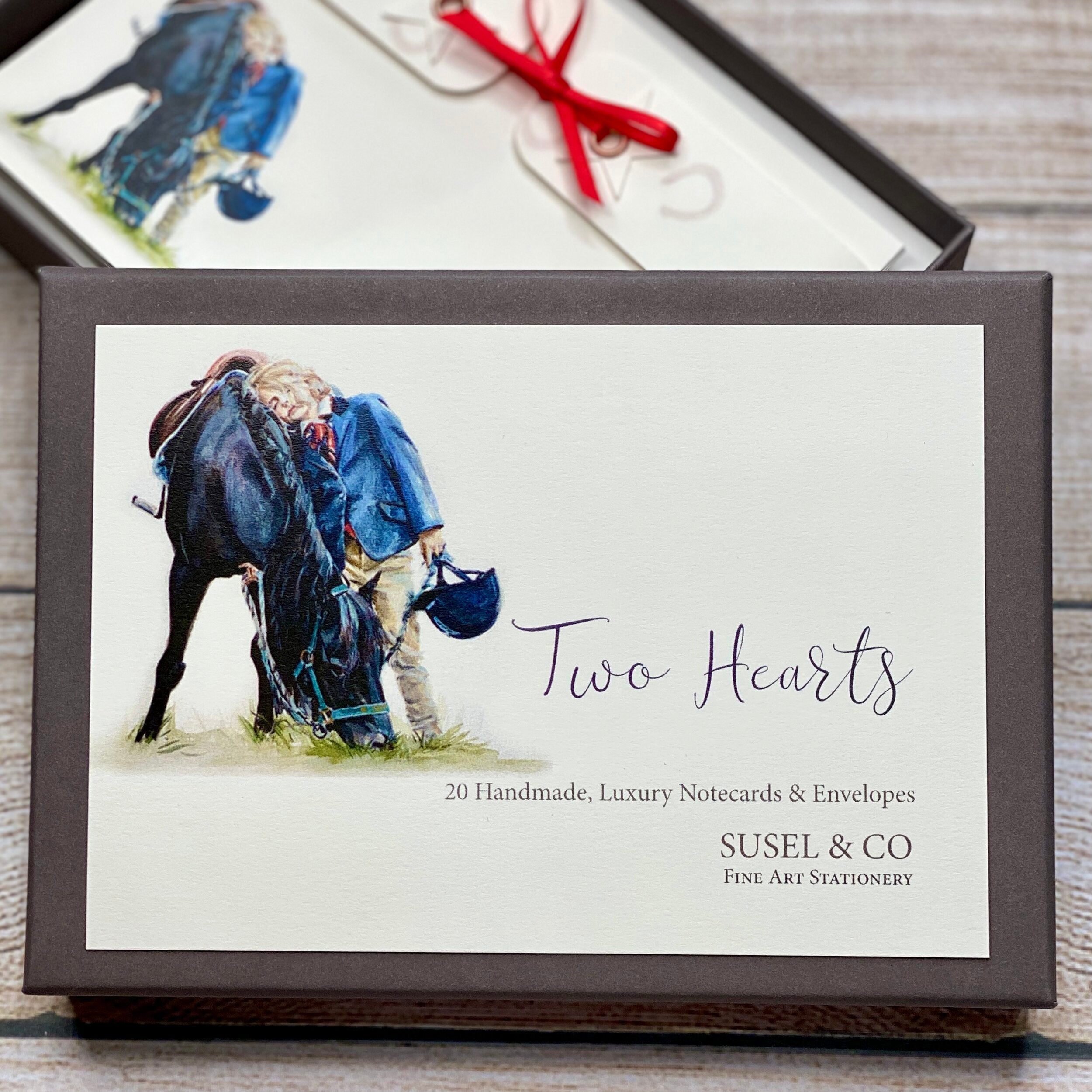 Two Hearts - Notecards