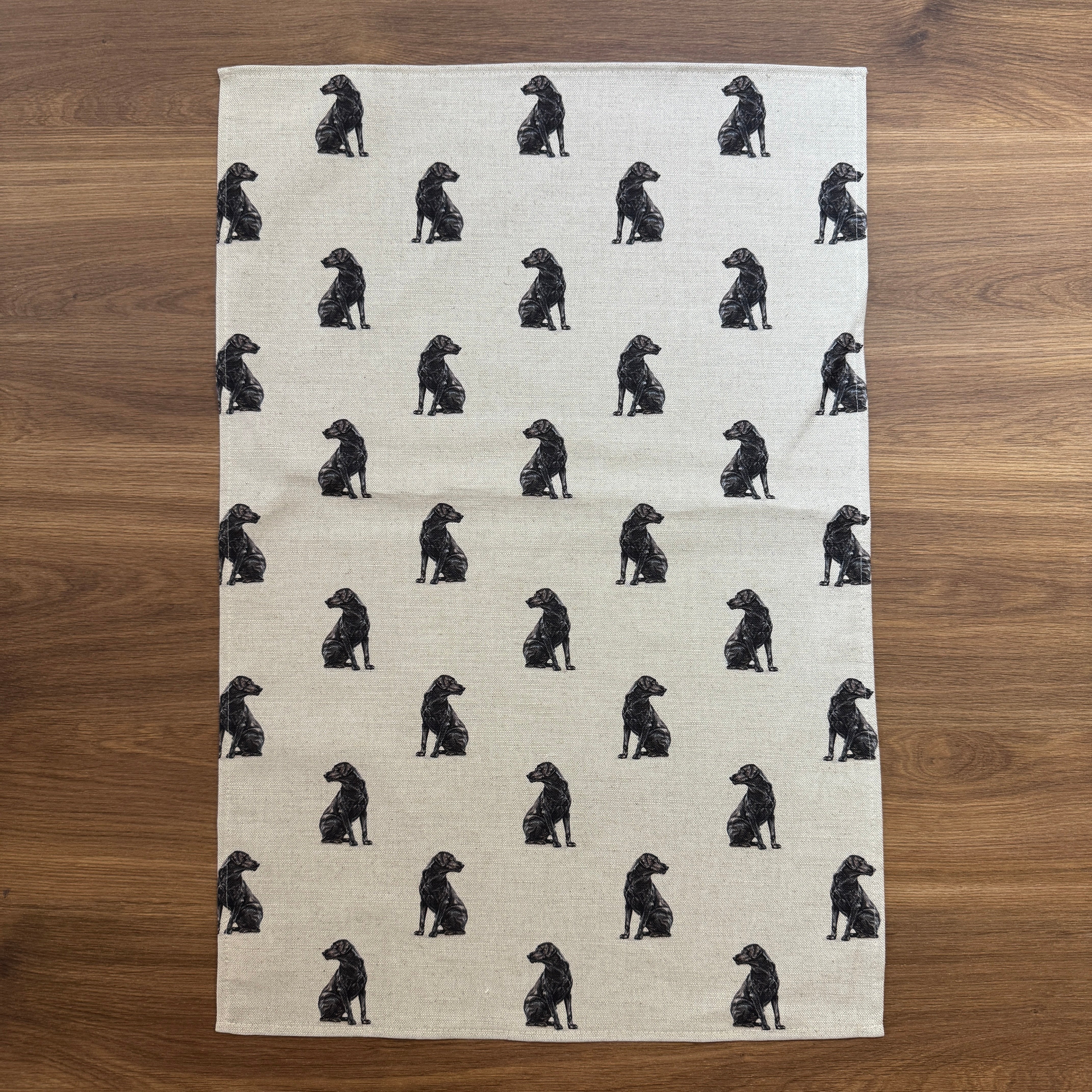 Black Lab - Luxury Linen Tea Towel