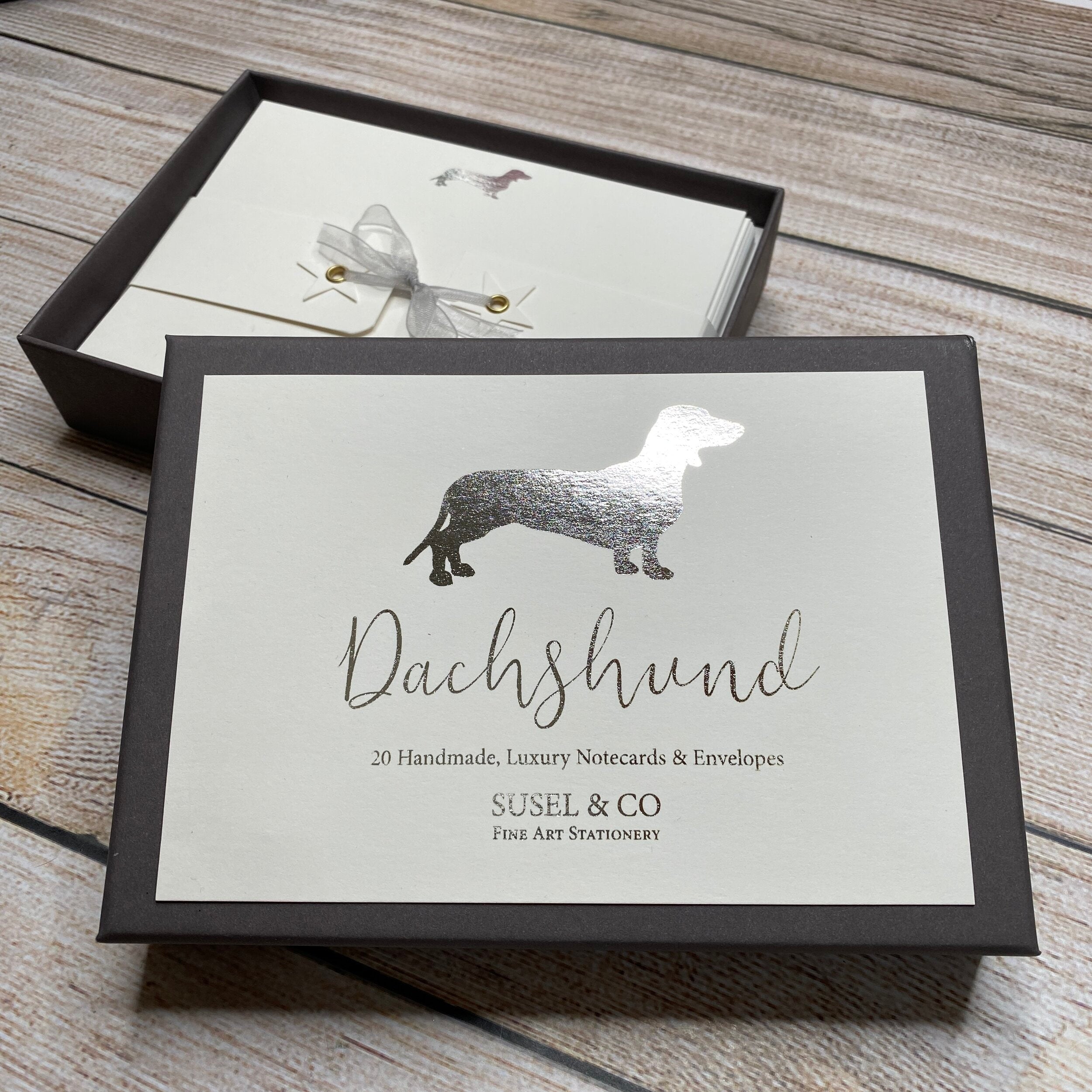 Foiled Dachshund - Notecards