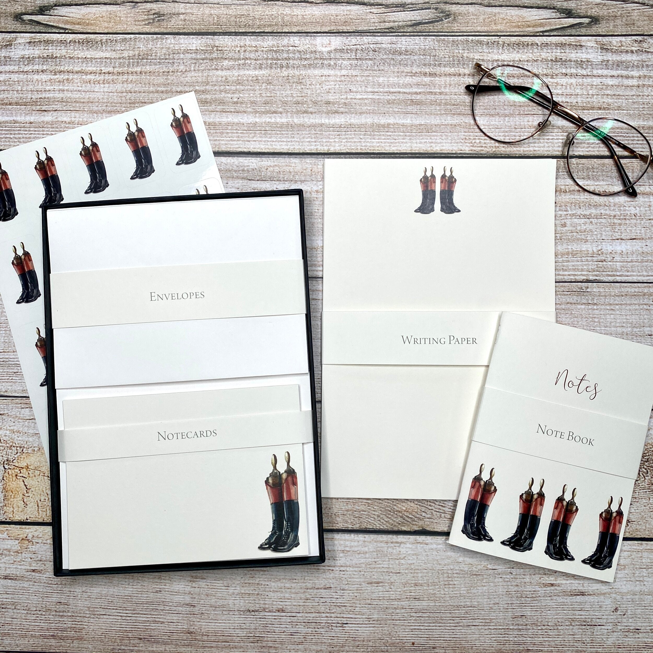 Riding Boots - Writing Set