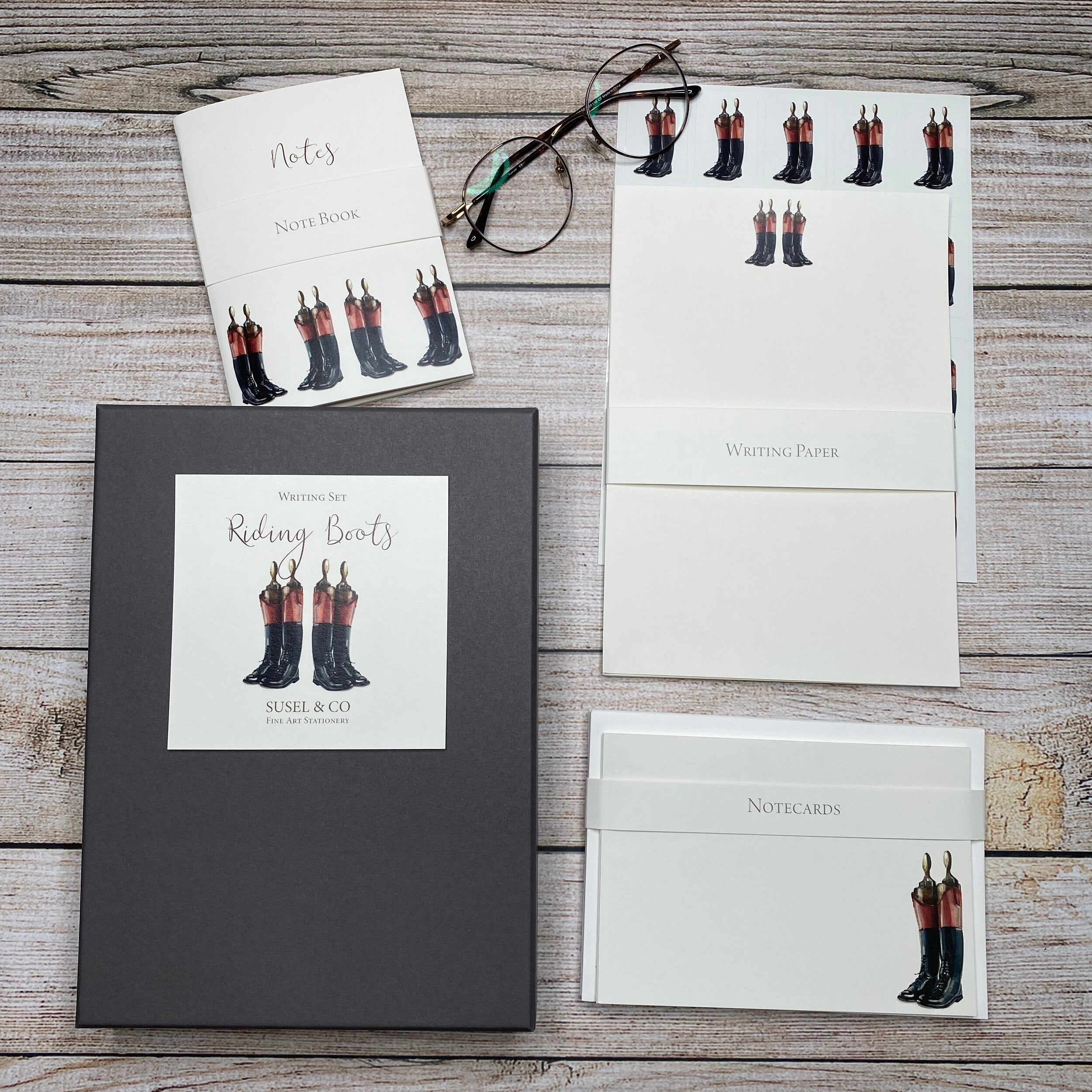 Riding Boots - Writing Set
