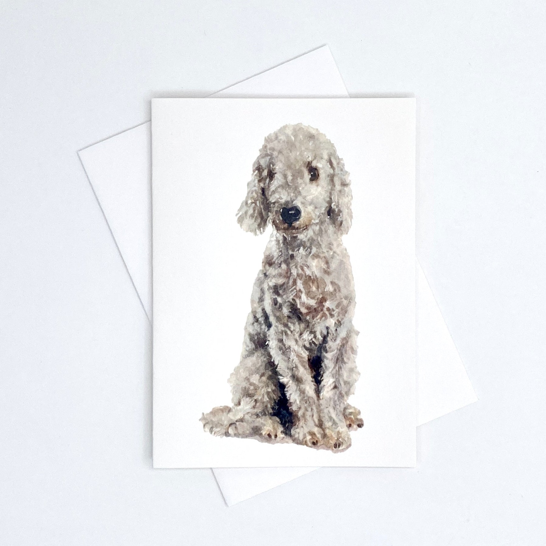 Bedlington Terrier - A6 Greetings Card