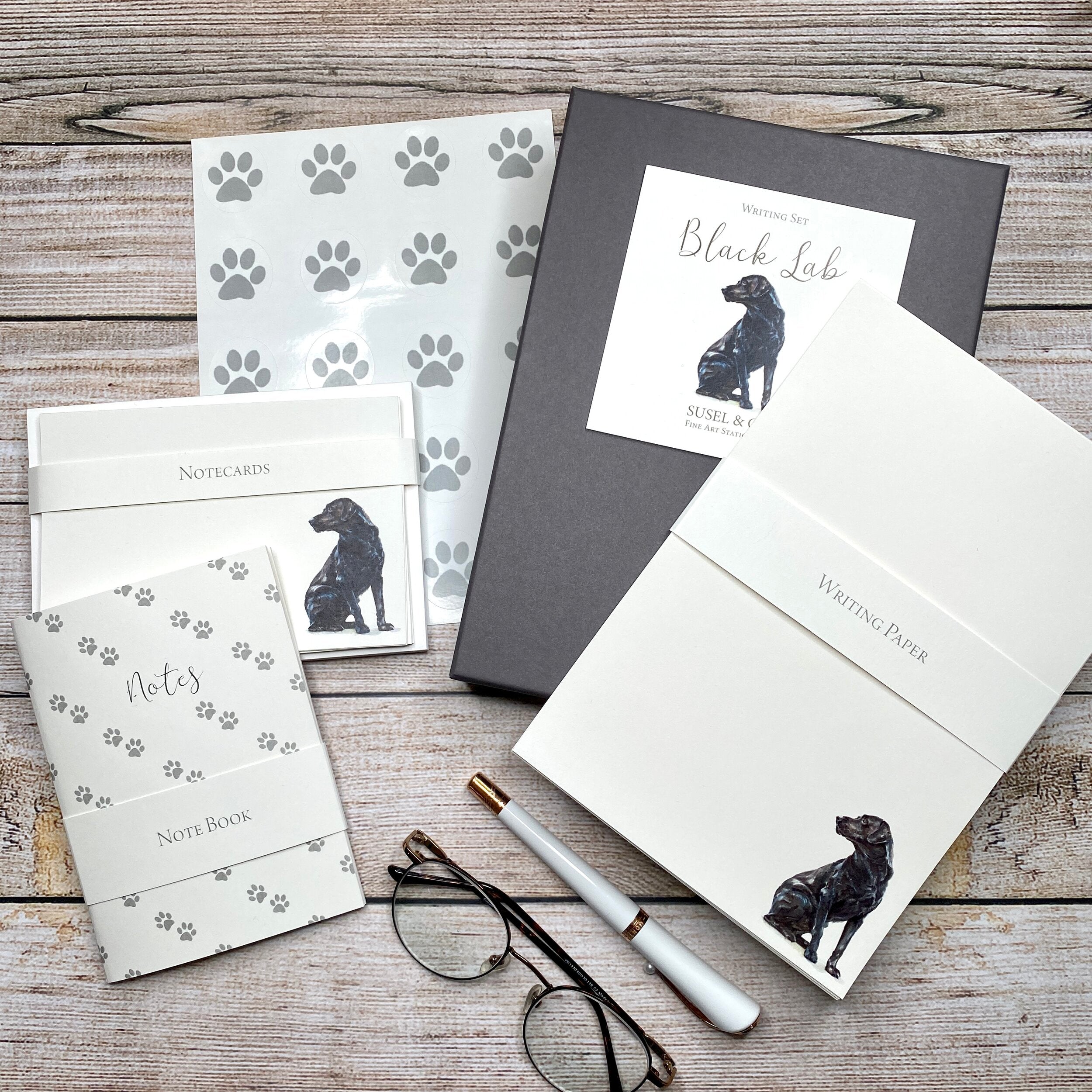 Black Lab - Writing Set
