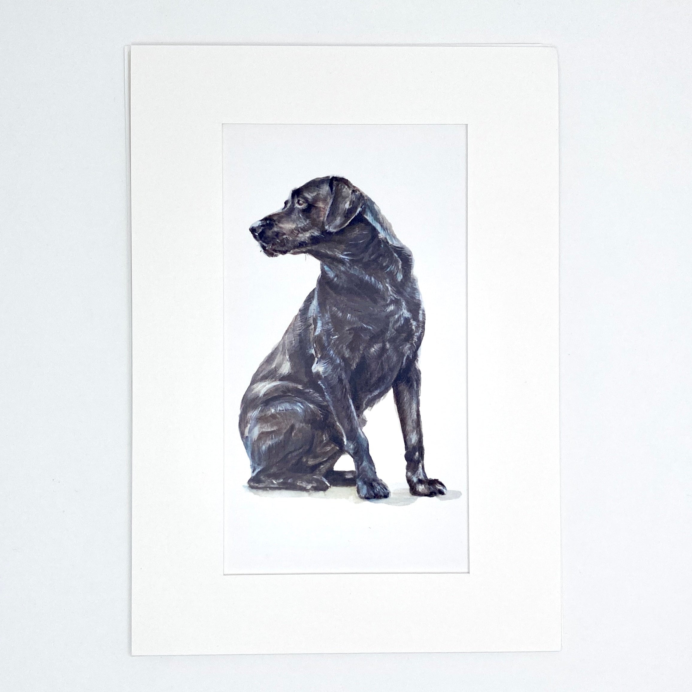 Black Lab - Long Mini Print