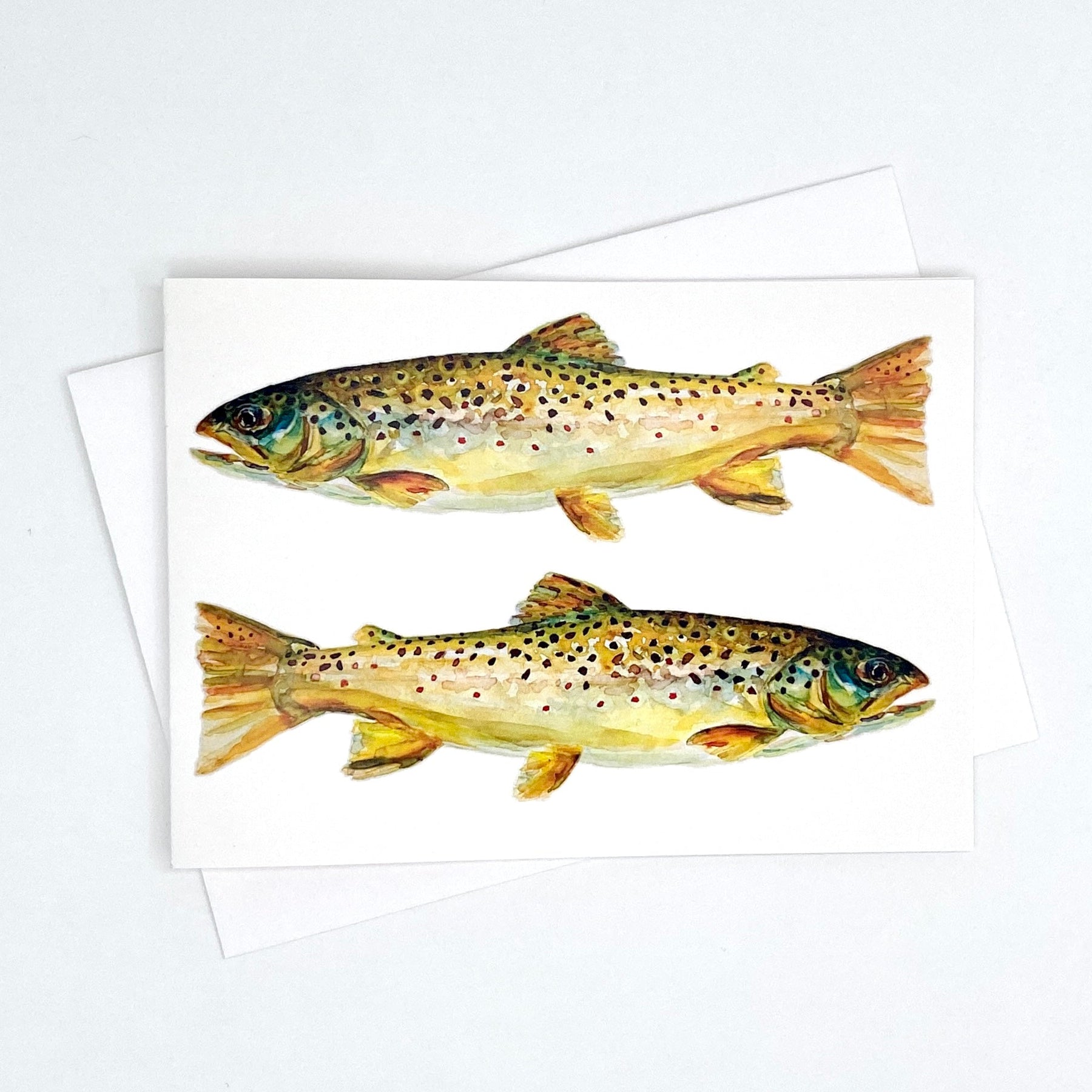 Brown Trout - A6 Greetings Card
