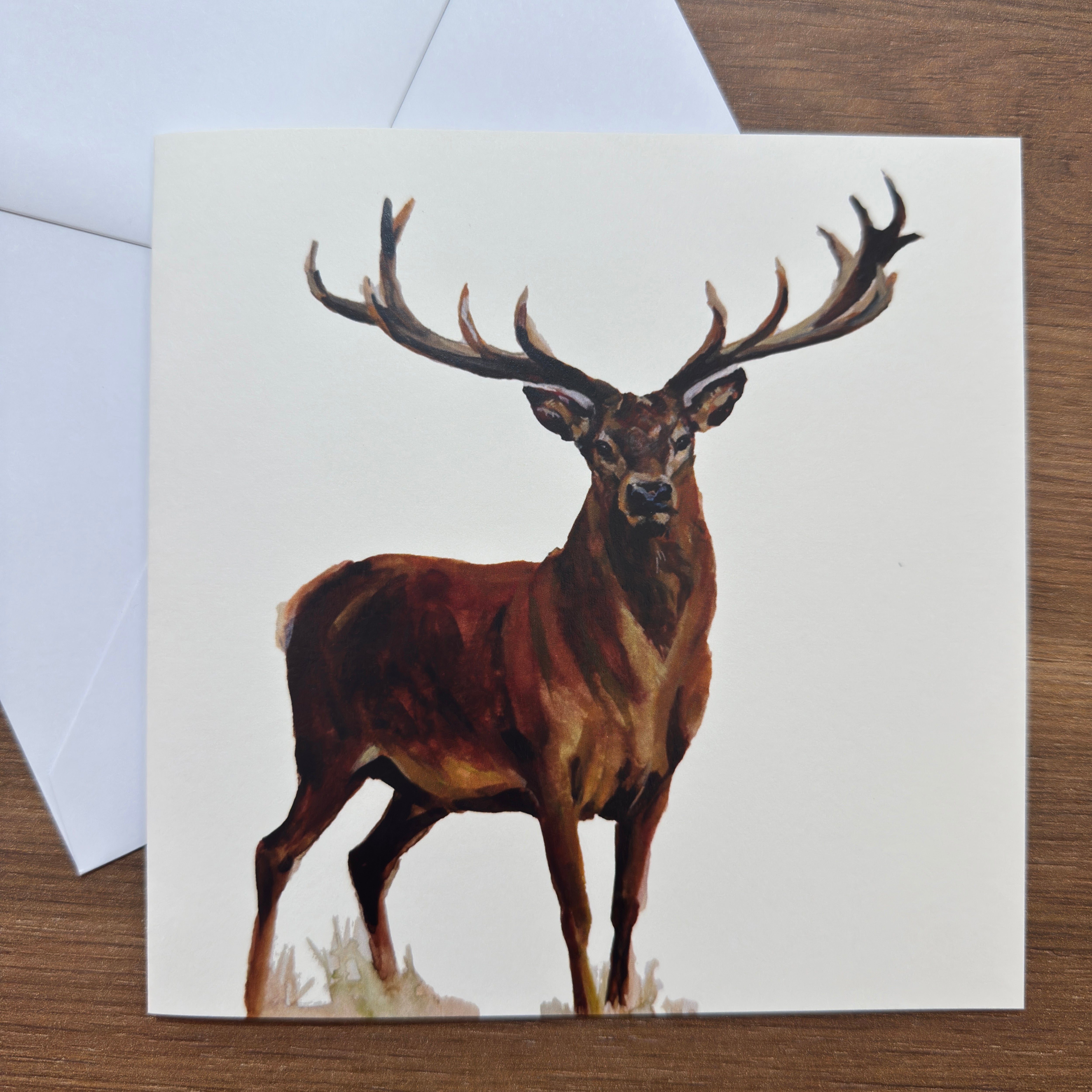 Red Deer - Square Card