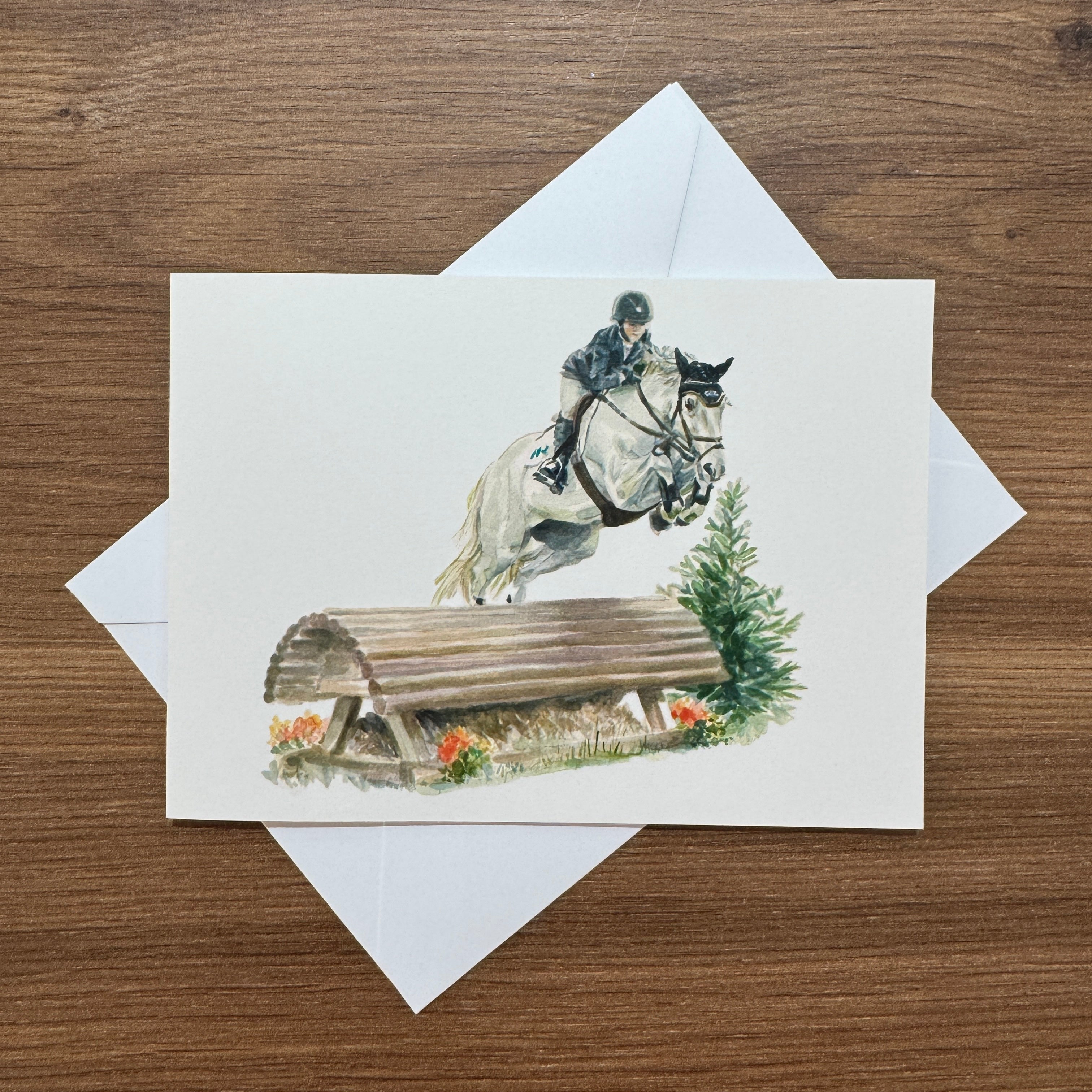 Cross Country Showjumping - A6 Greetings Card
