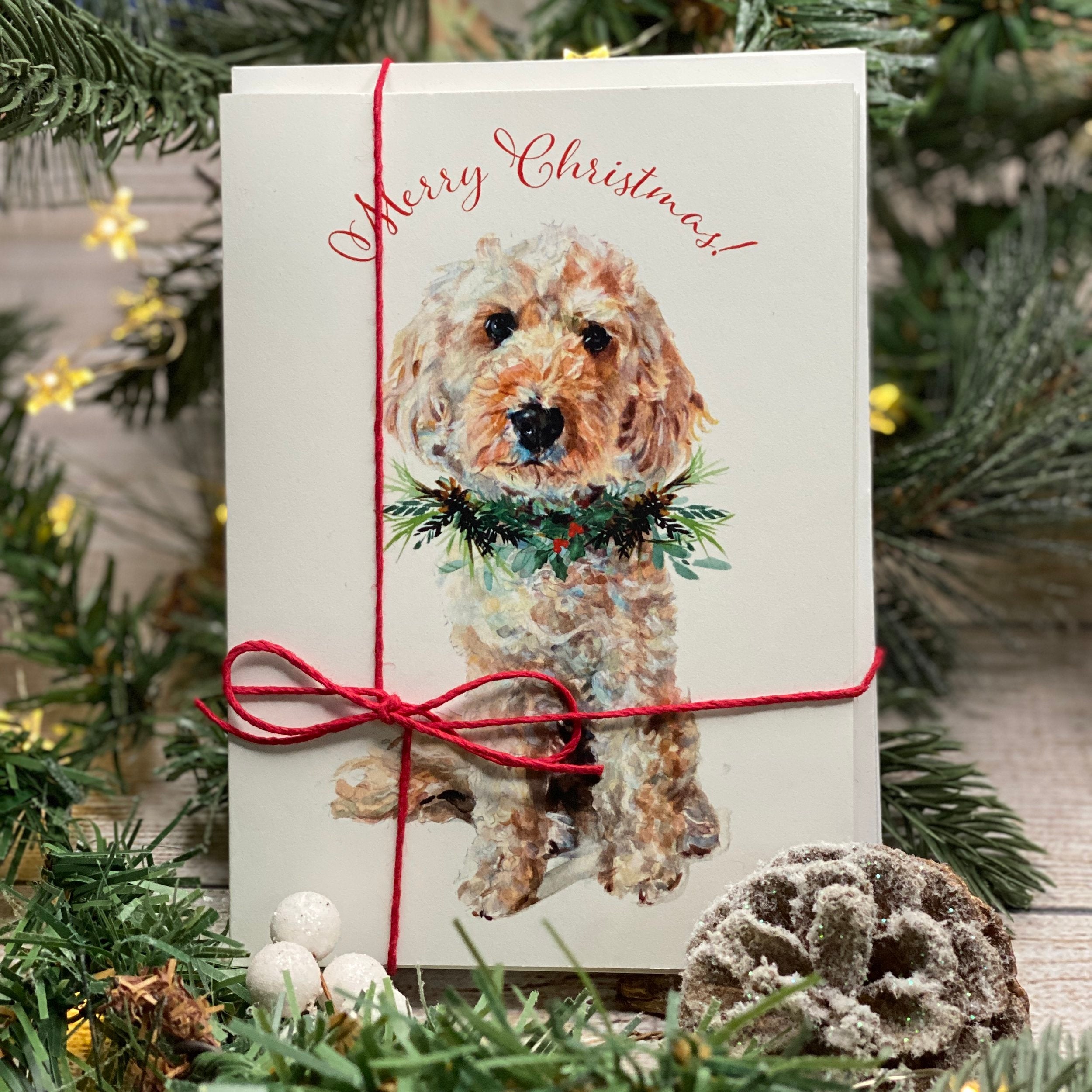 Christmas Cockapoo - Christmas Card