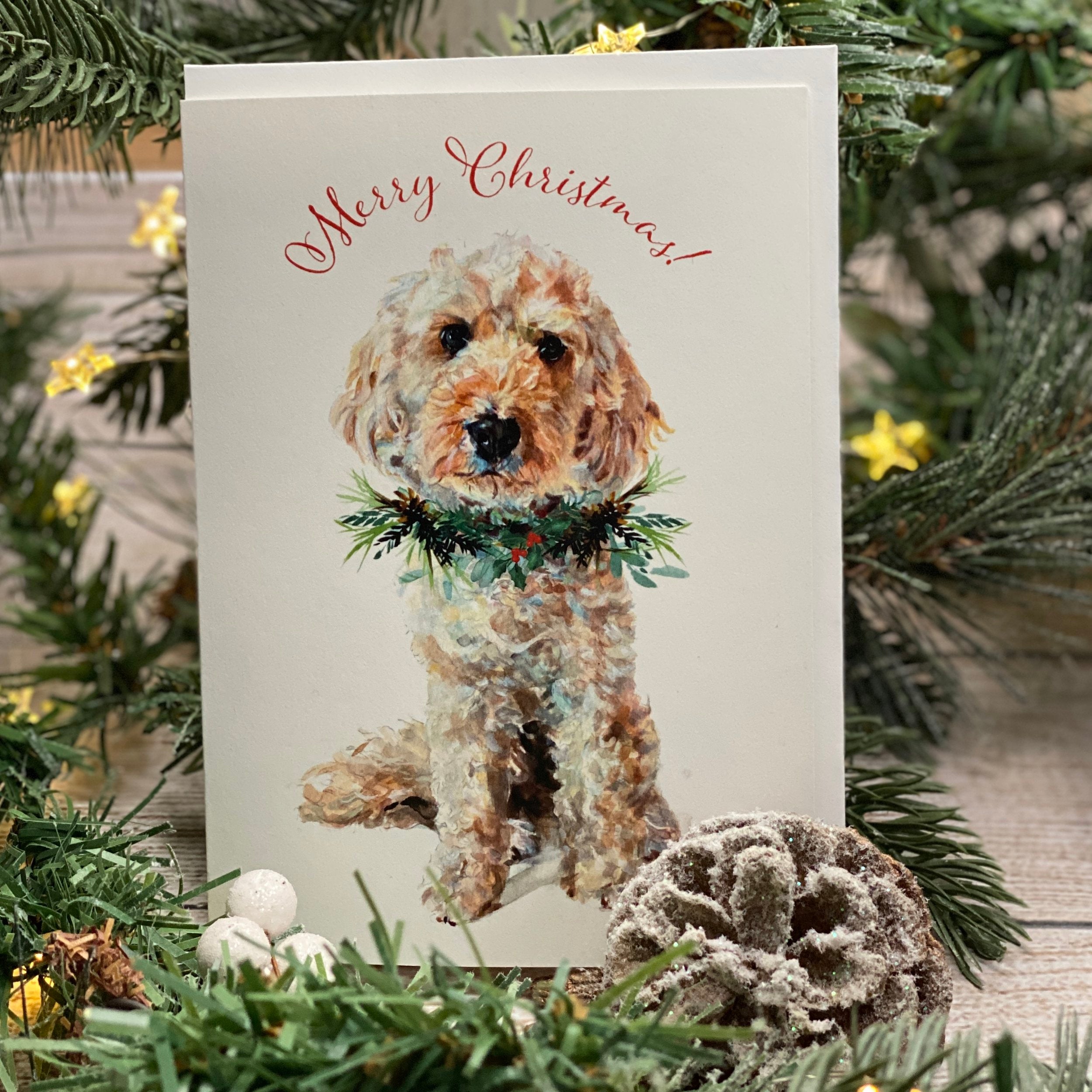 Christmas Cockapoo - Christmas Card