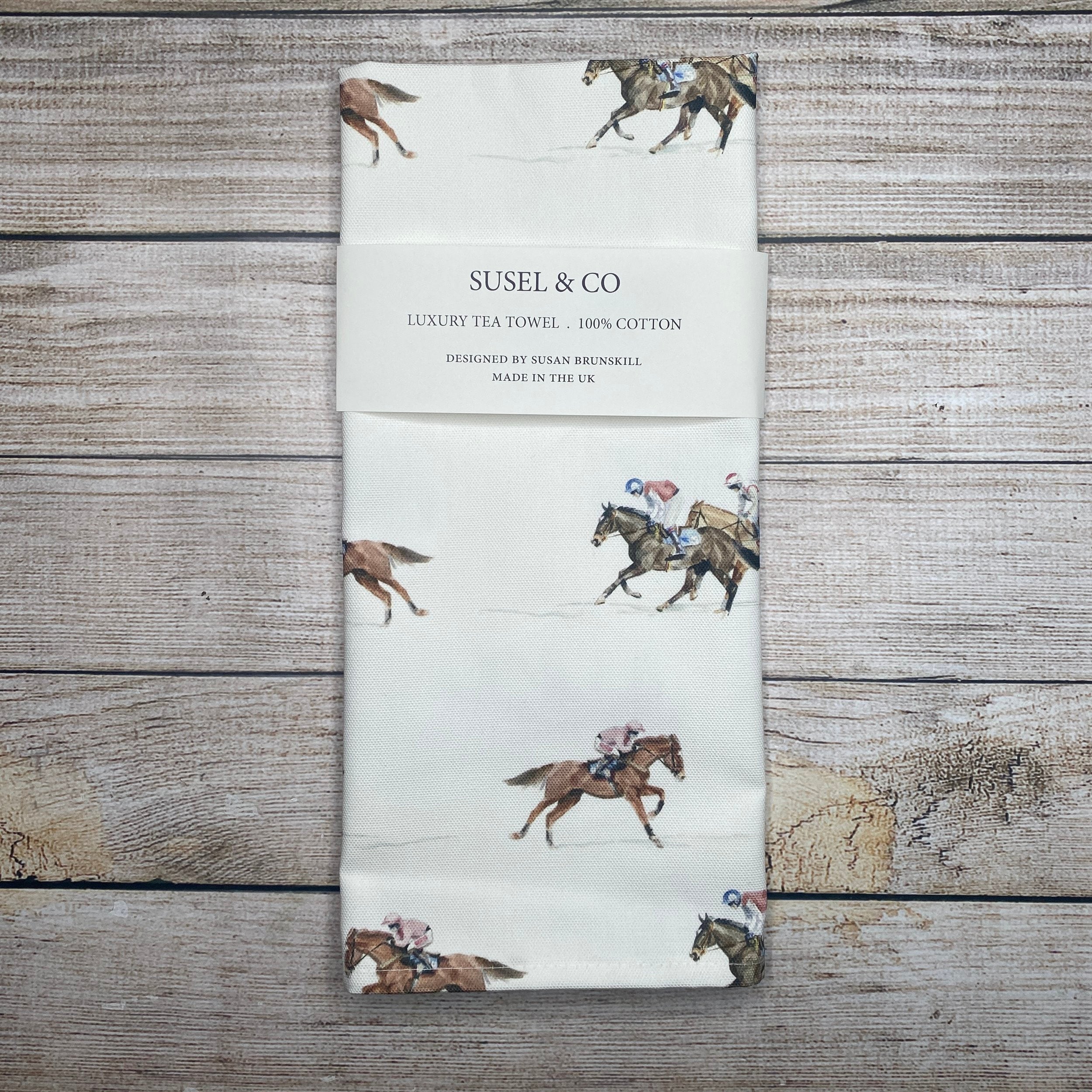 Race Day - Luxury Tea Towel