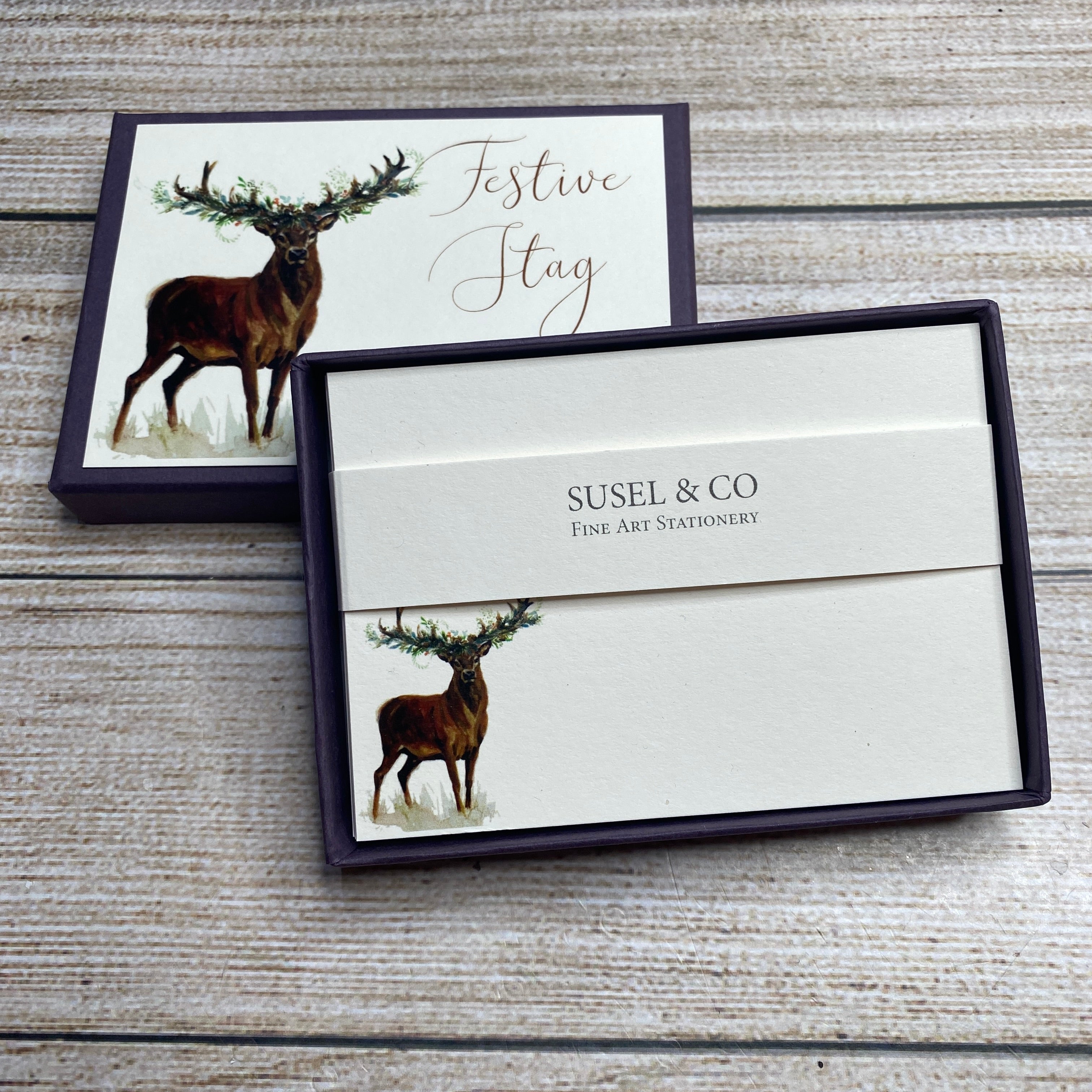 Festive Stag - Place Cards