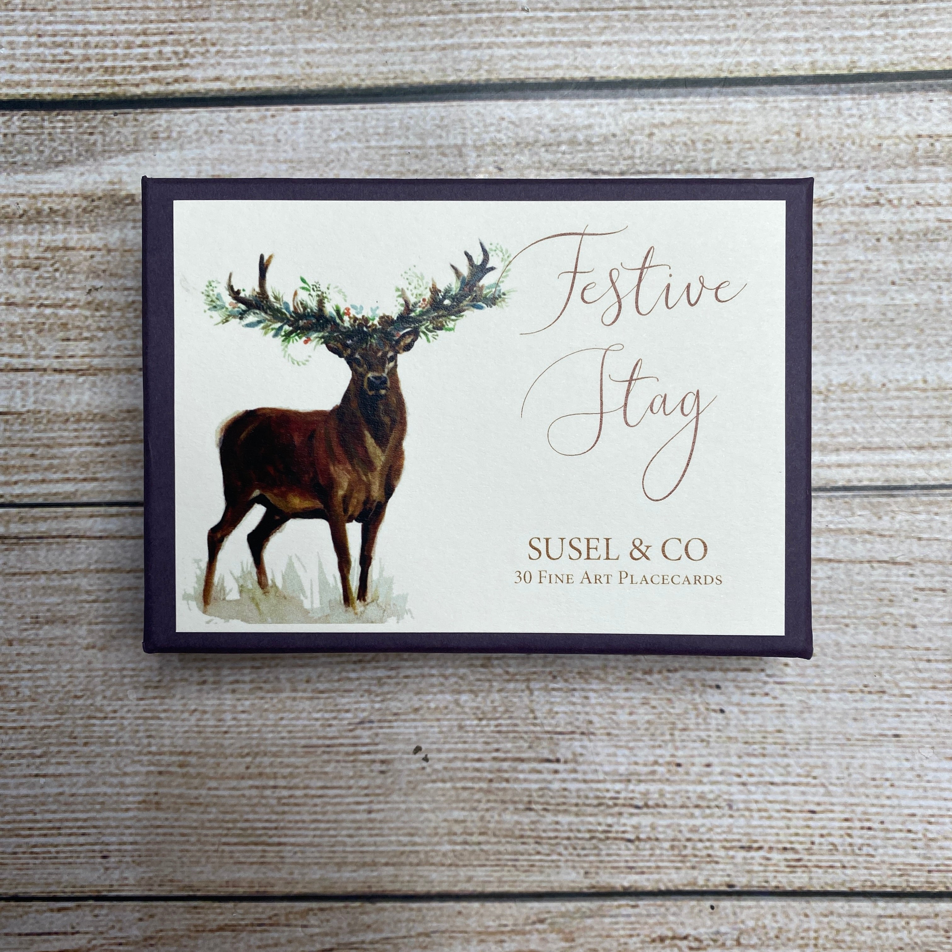 Festive Stag - Place Cards
