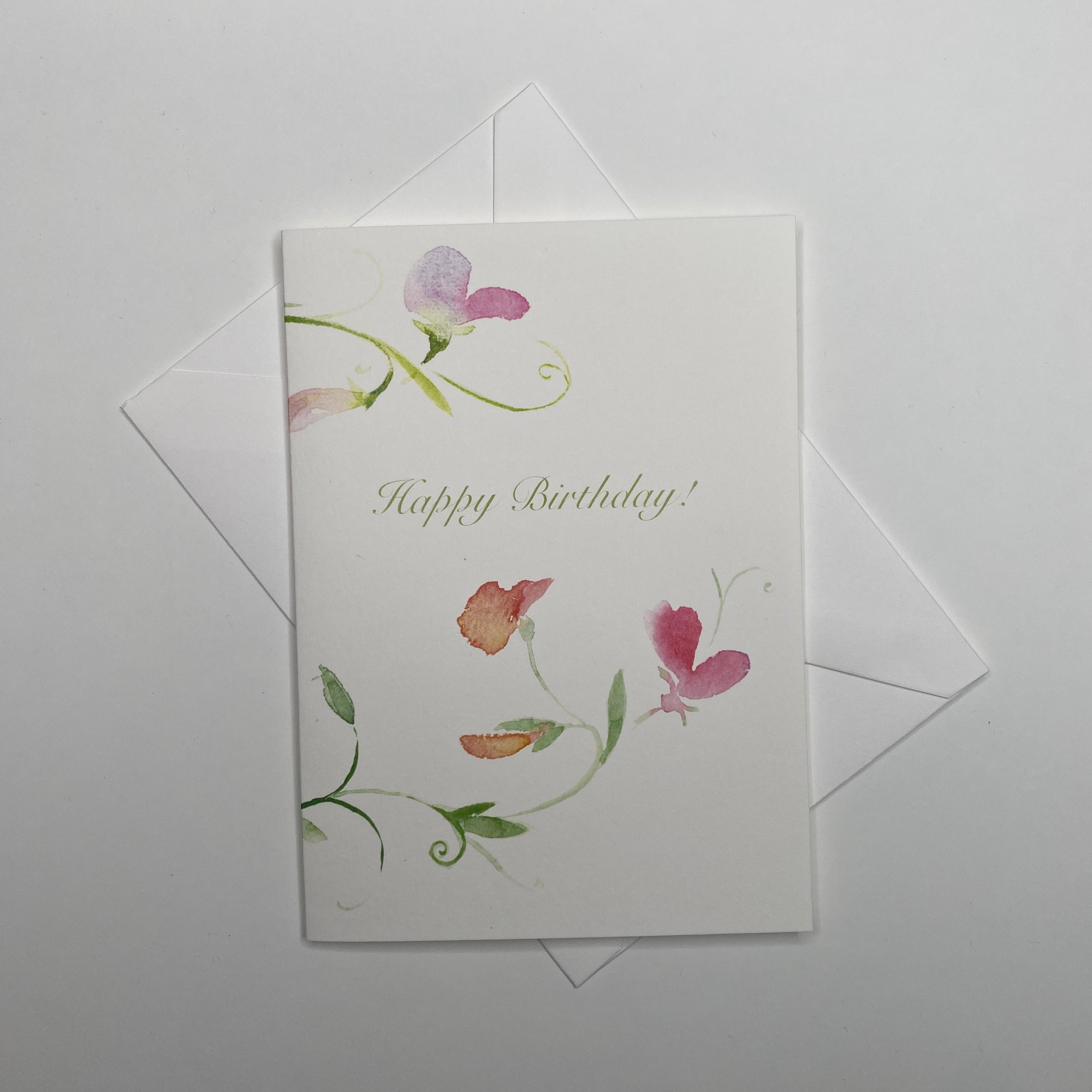 Sweet Pea - Birthday Card