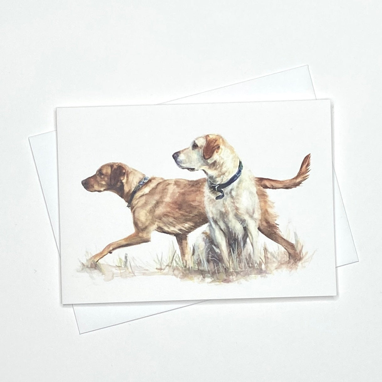 Yellow Labradors - A6 Greetings Card