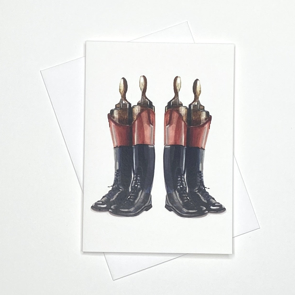 Riding Boots - A6 Greetings Card