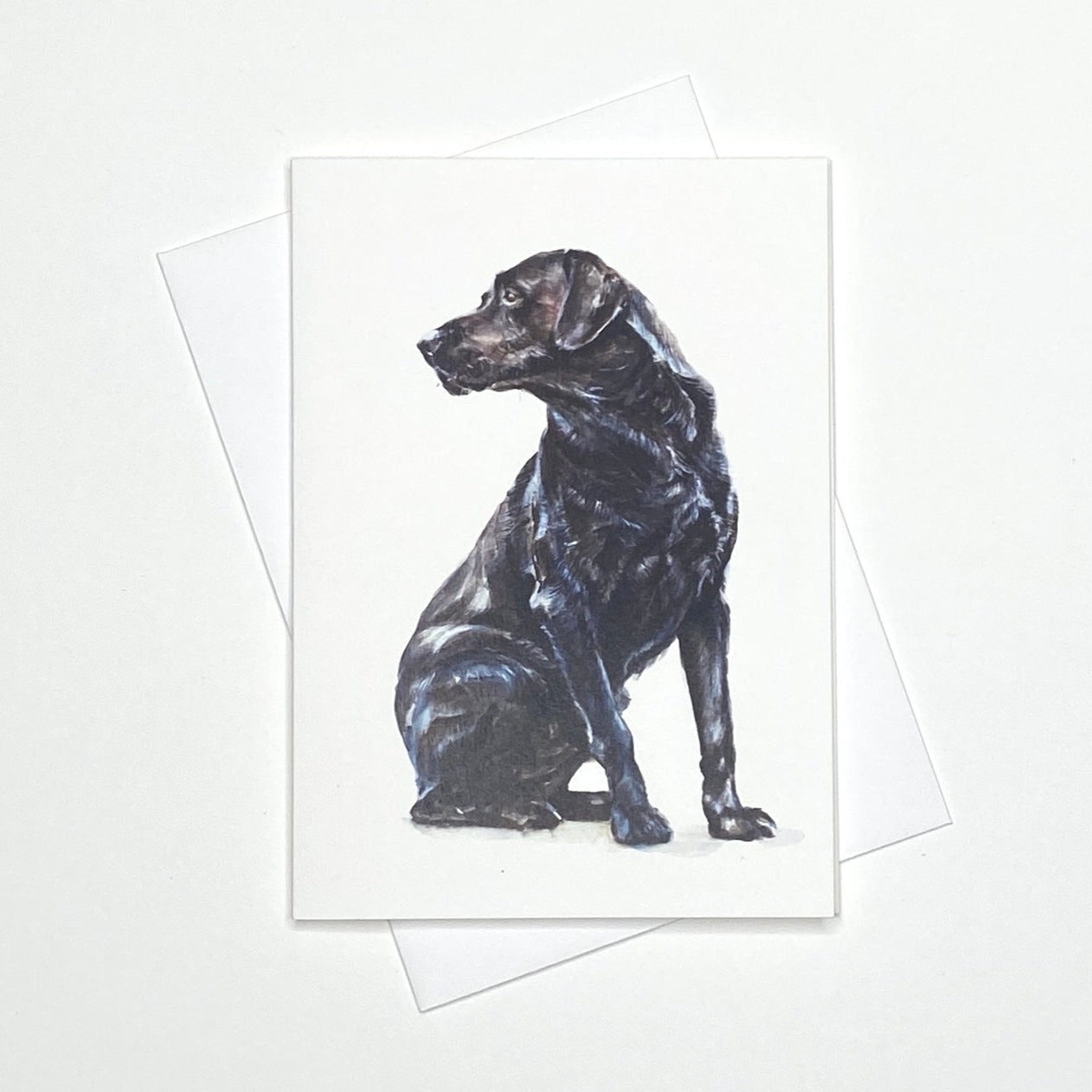 Black Lab - A6 Greetings Card