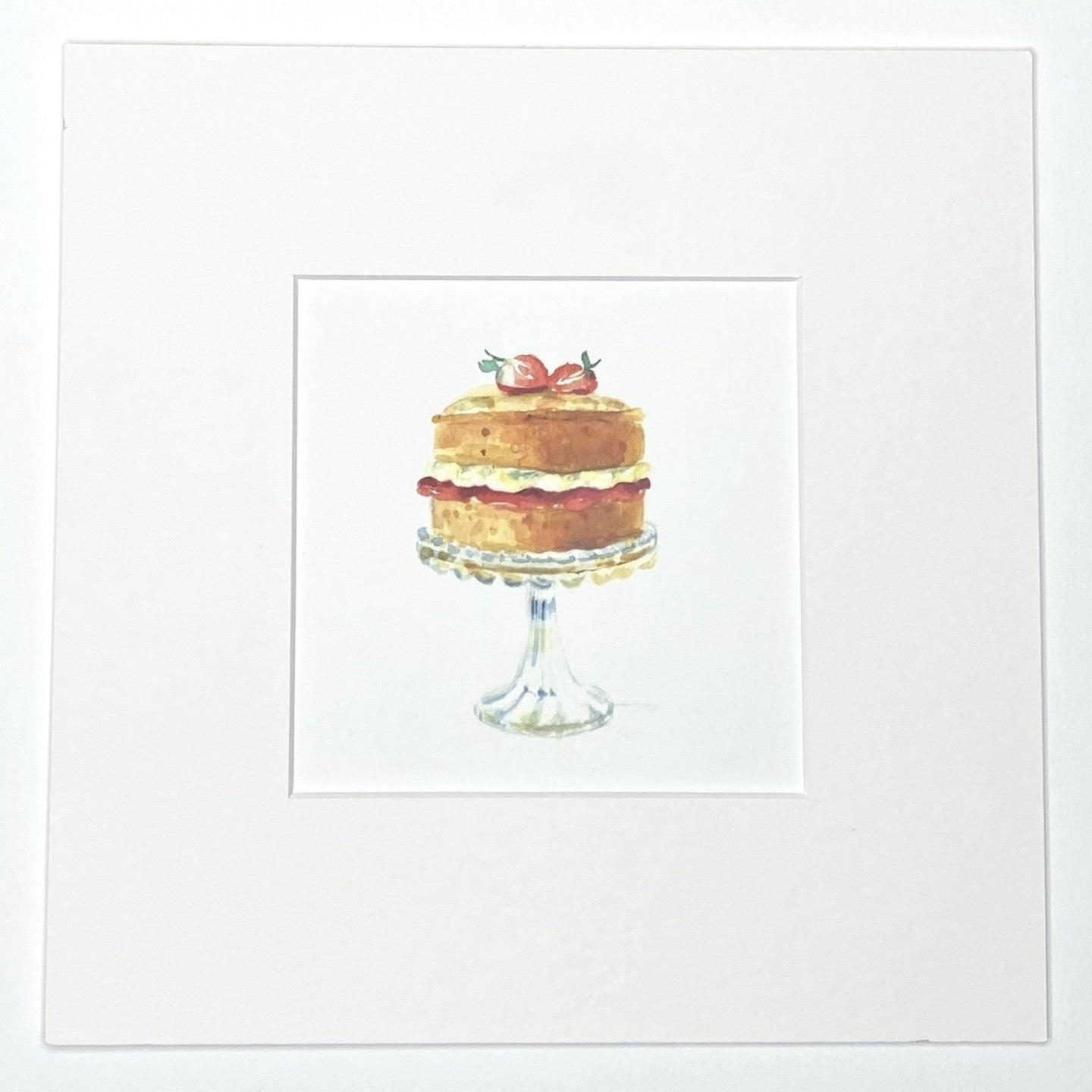 Victoria Sponge Cake - Square Mini Print