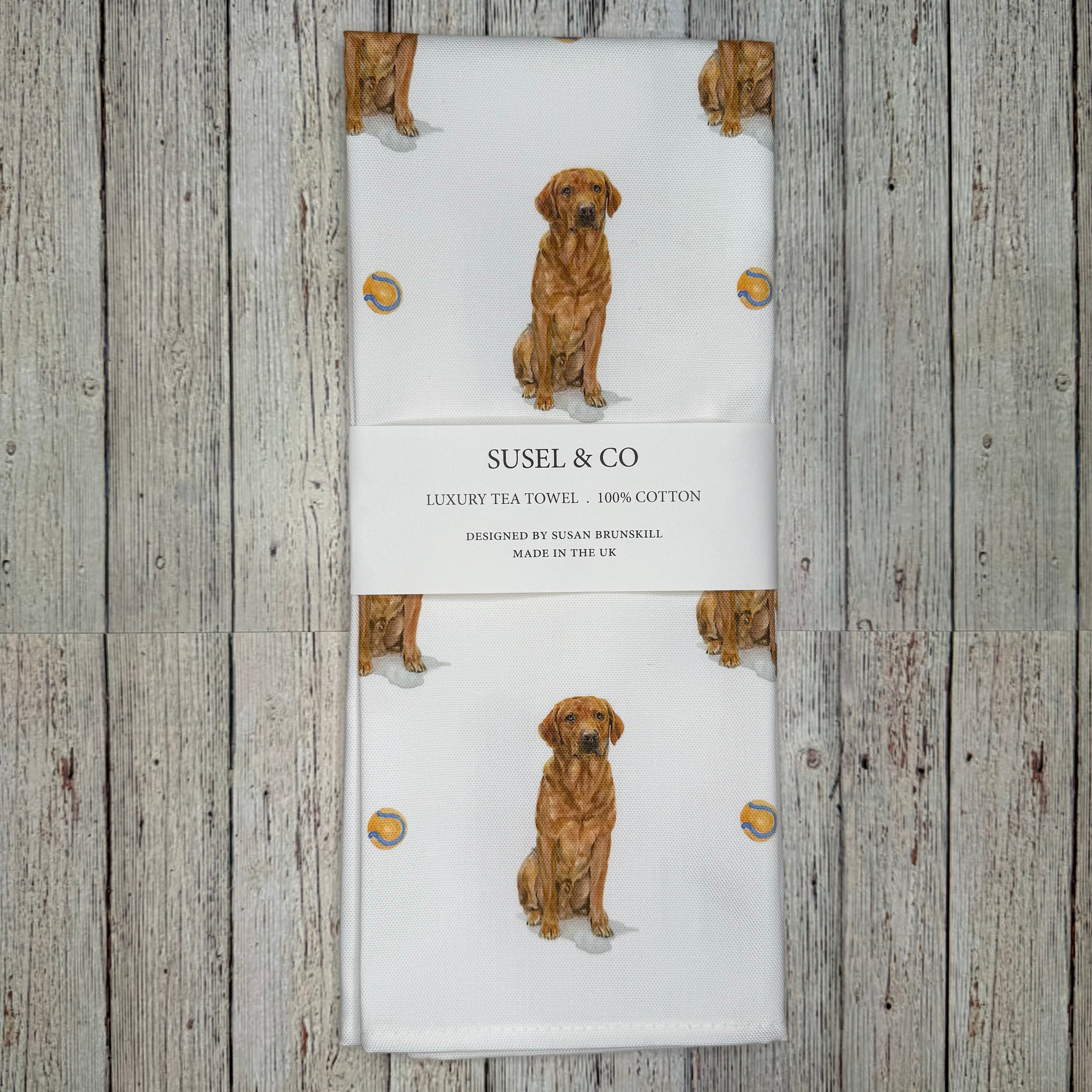 Fox Red Lab - Luxury Tea Towel