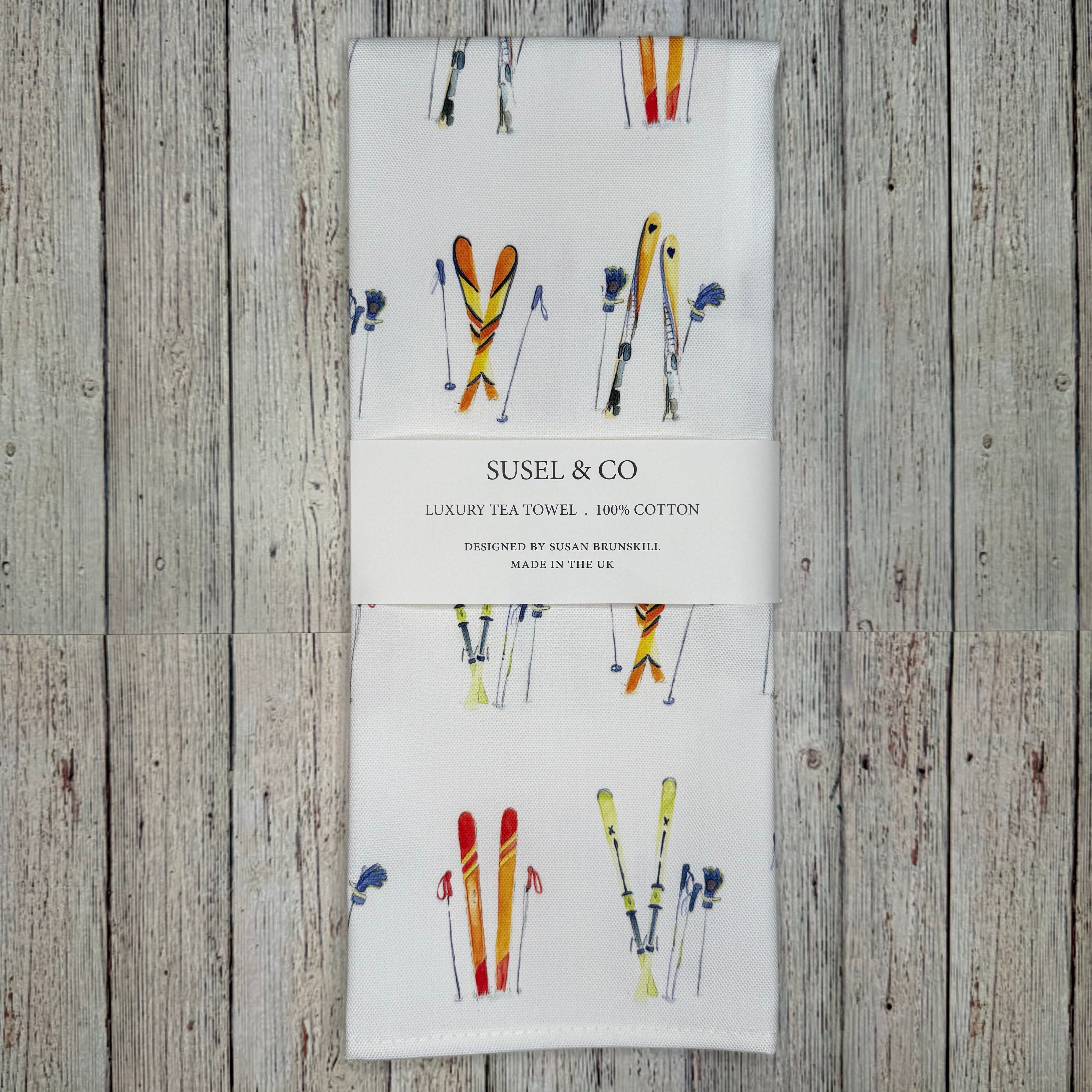 Ski Season - Luxury Tea Towel