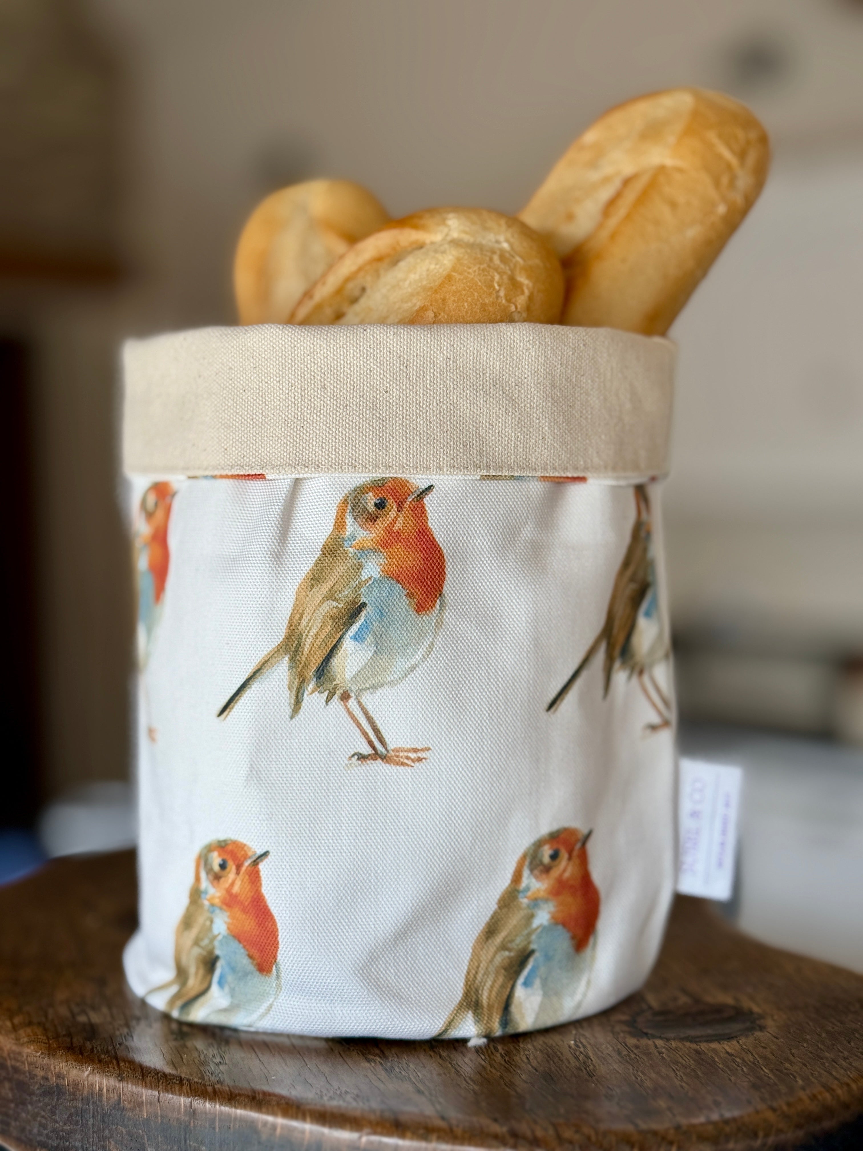 Robin illustrated desk organiser by Susan Brunskill