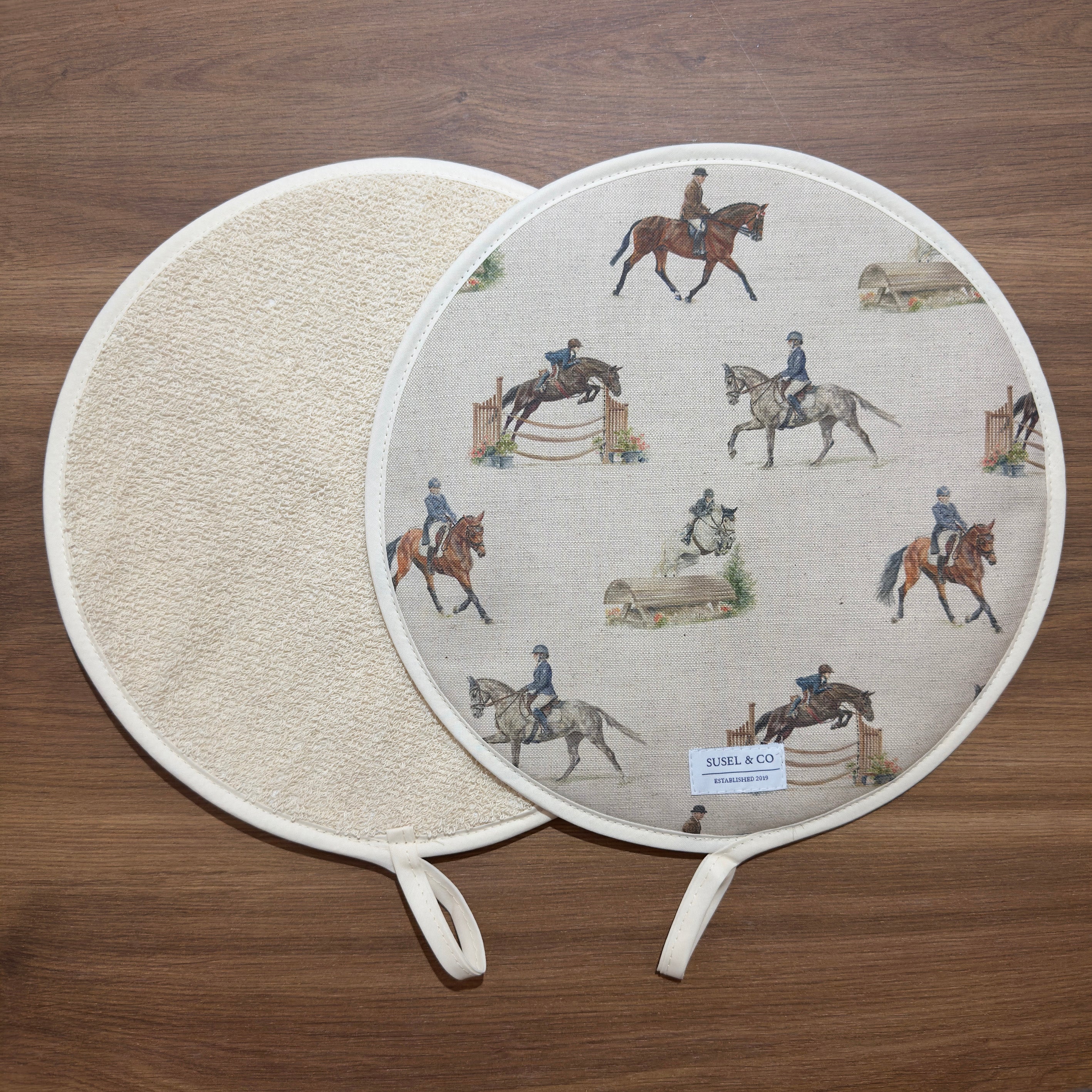 Eventing - Linen Hob Covers | Chef's Pads (Pair)
