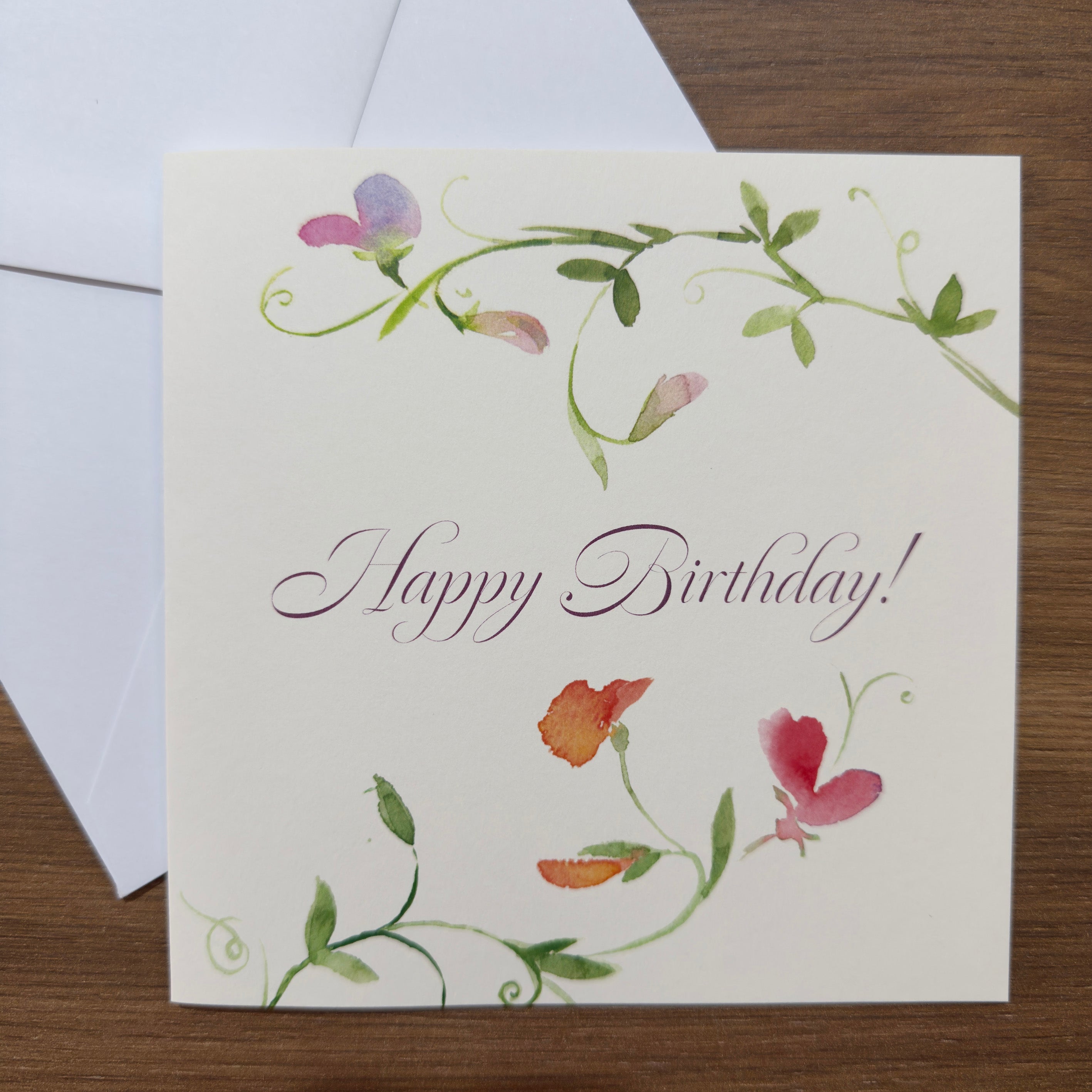 Sweet Pea - Square Card (Birthday)
