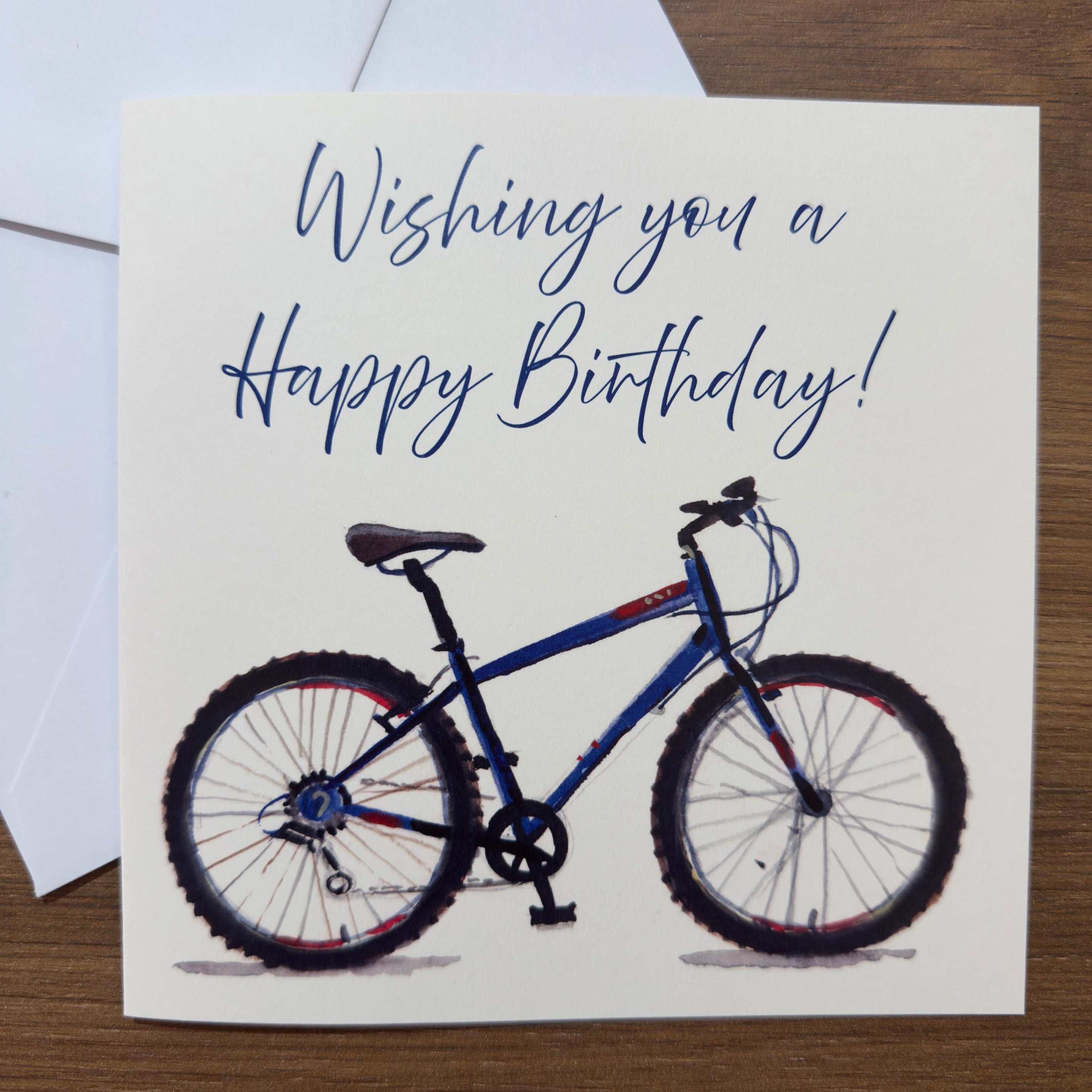 Mountain Bike - Square Card (Birthday)