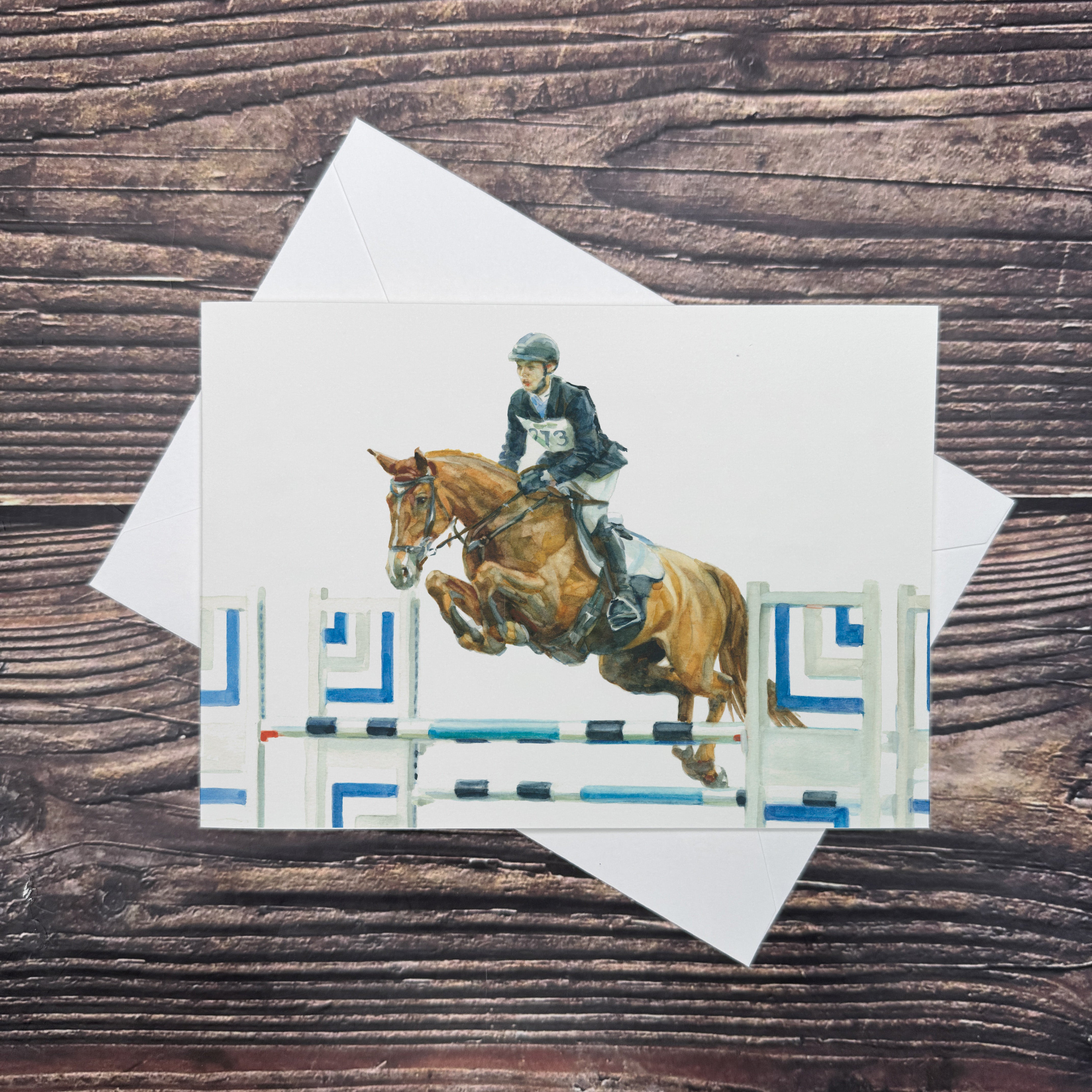 Showjumping - A6 Greetings Card