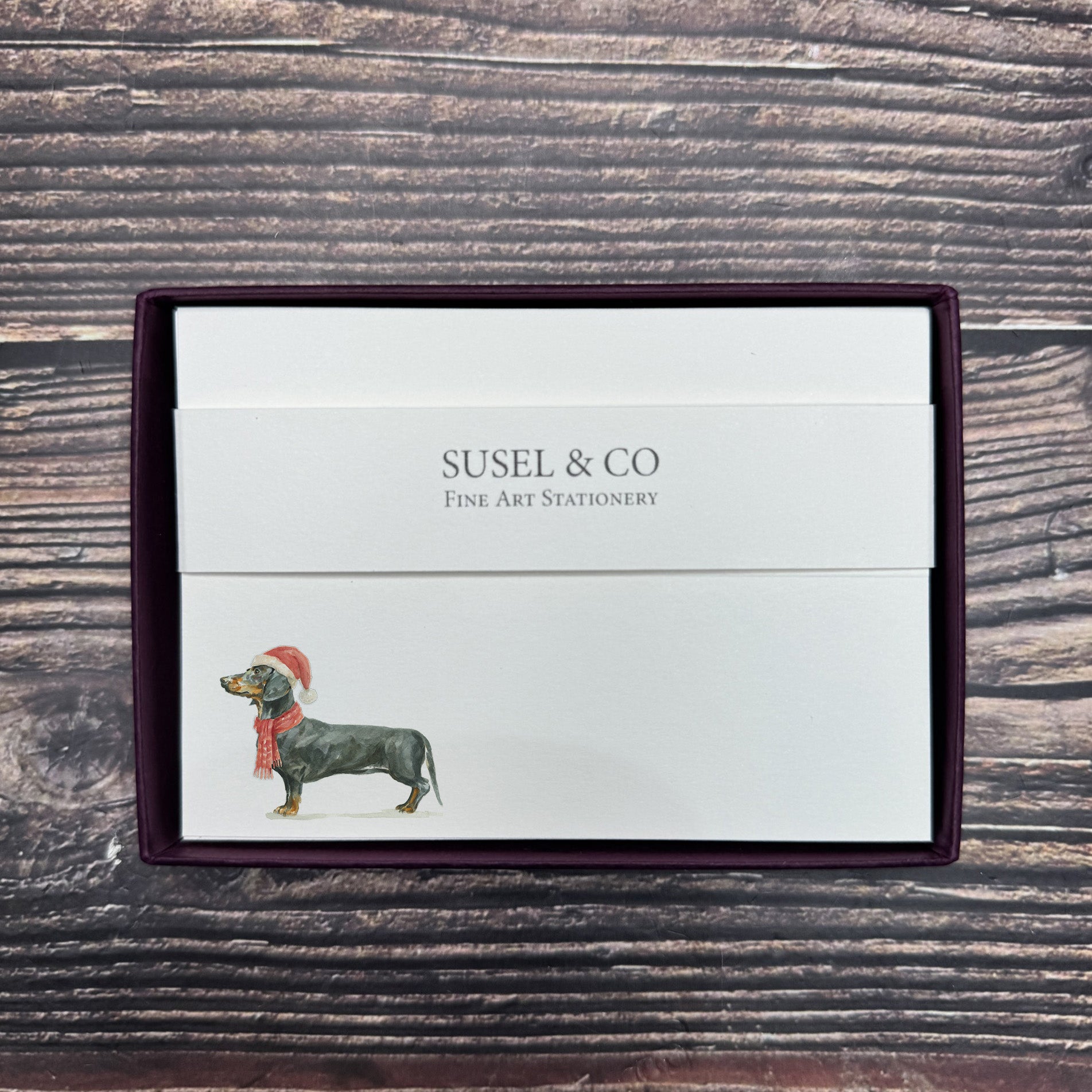Christmas Dachshund - Place Cards