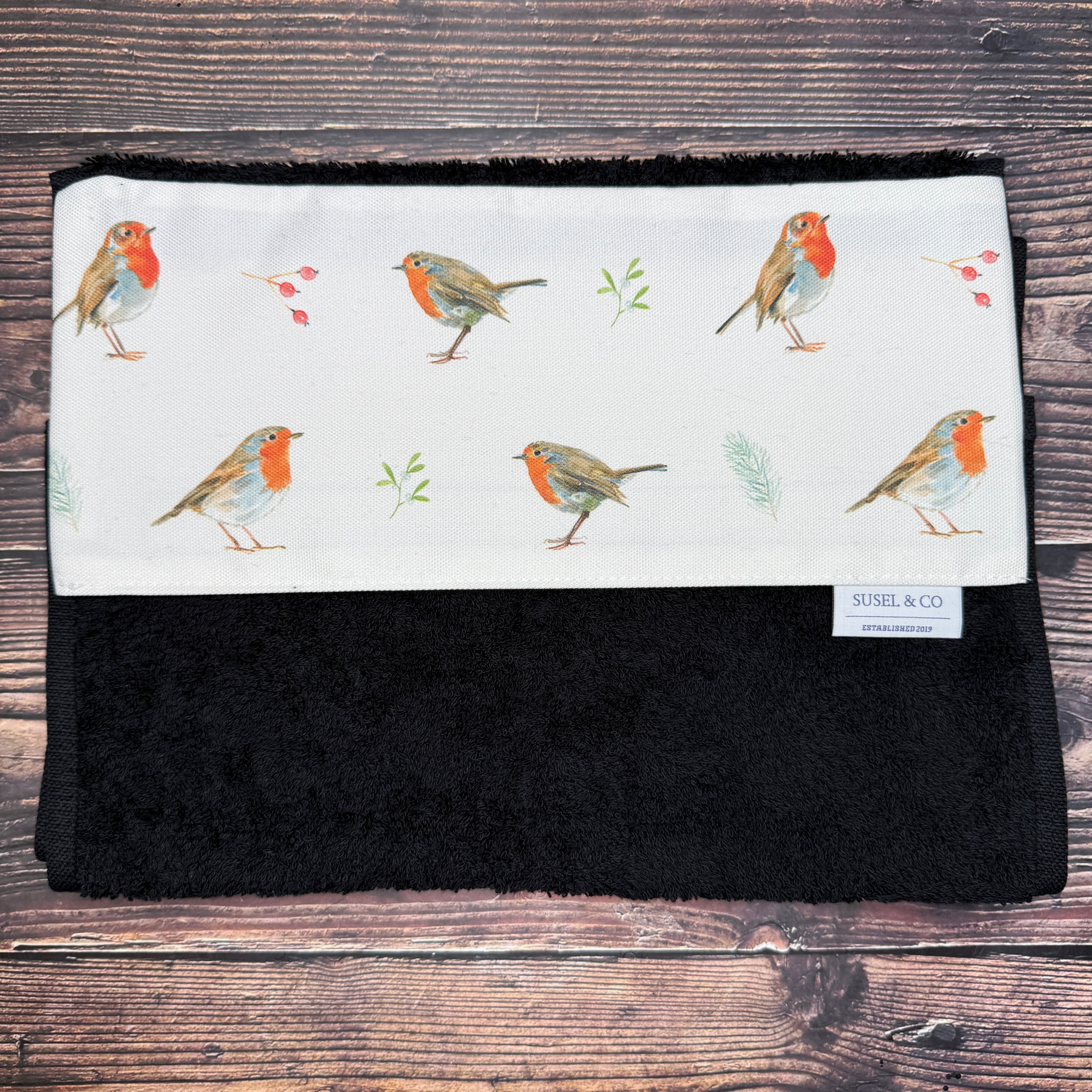 Festive Robins - Roller Towel