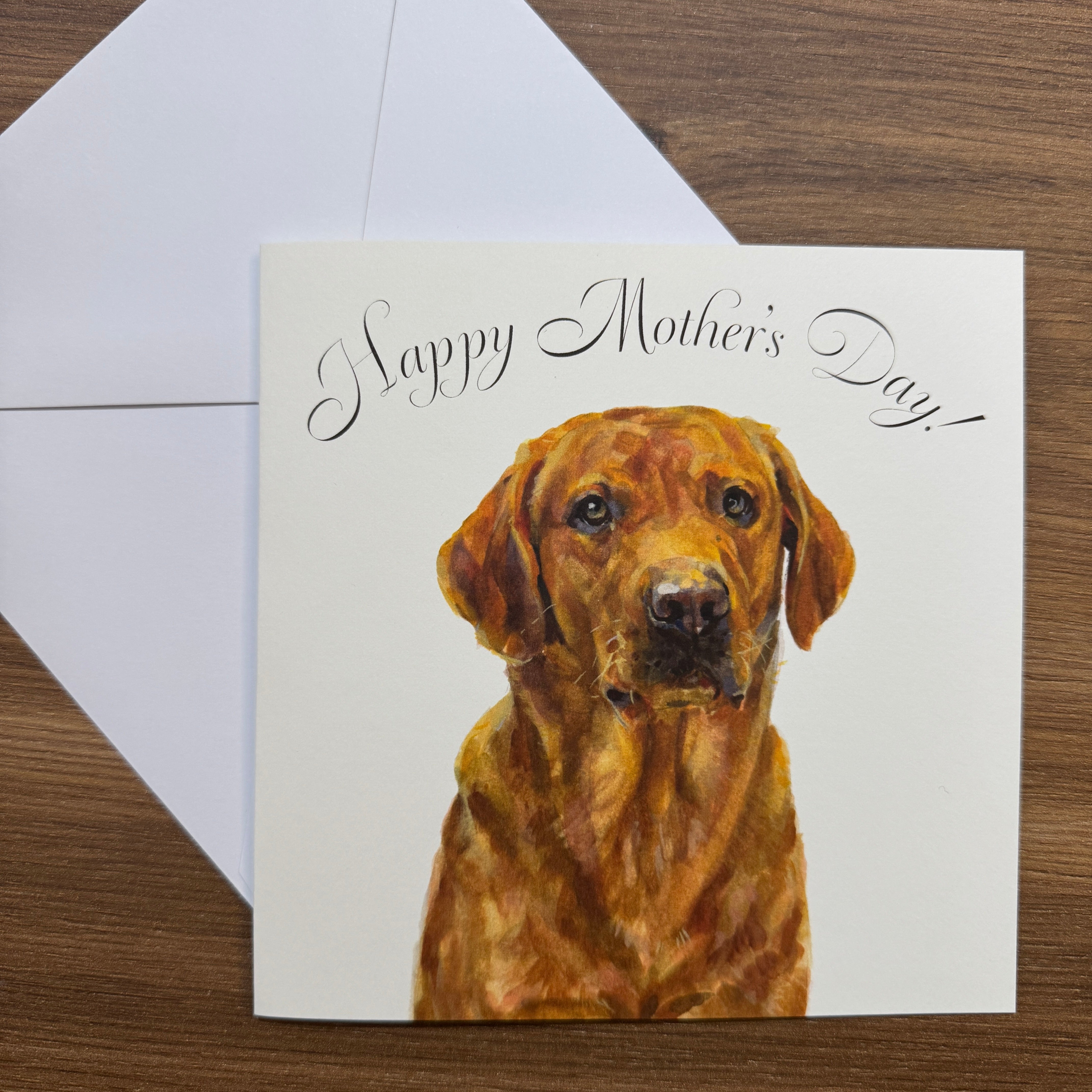Fox Red Lab - Square Card (Mother's Day)