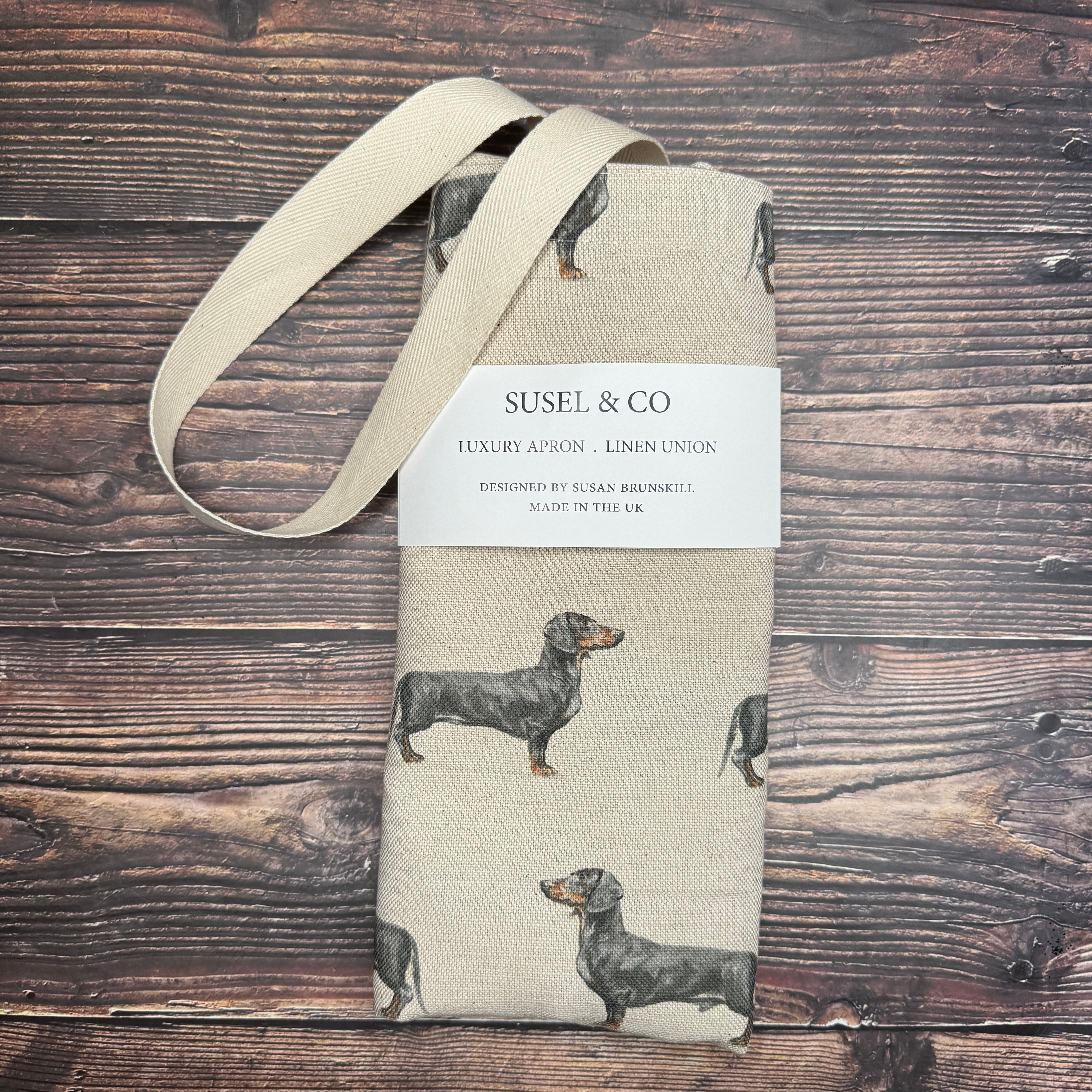 Dachshund - Linen Apron