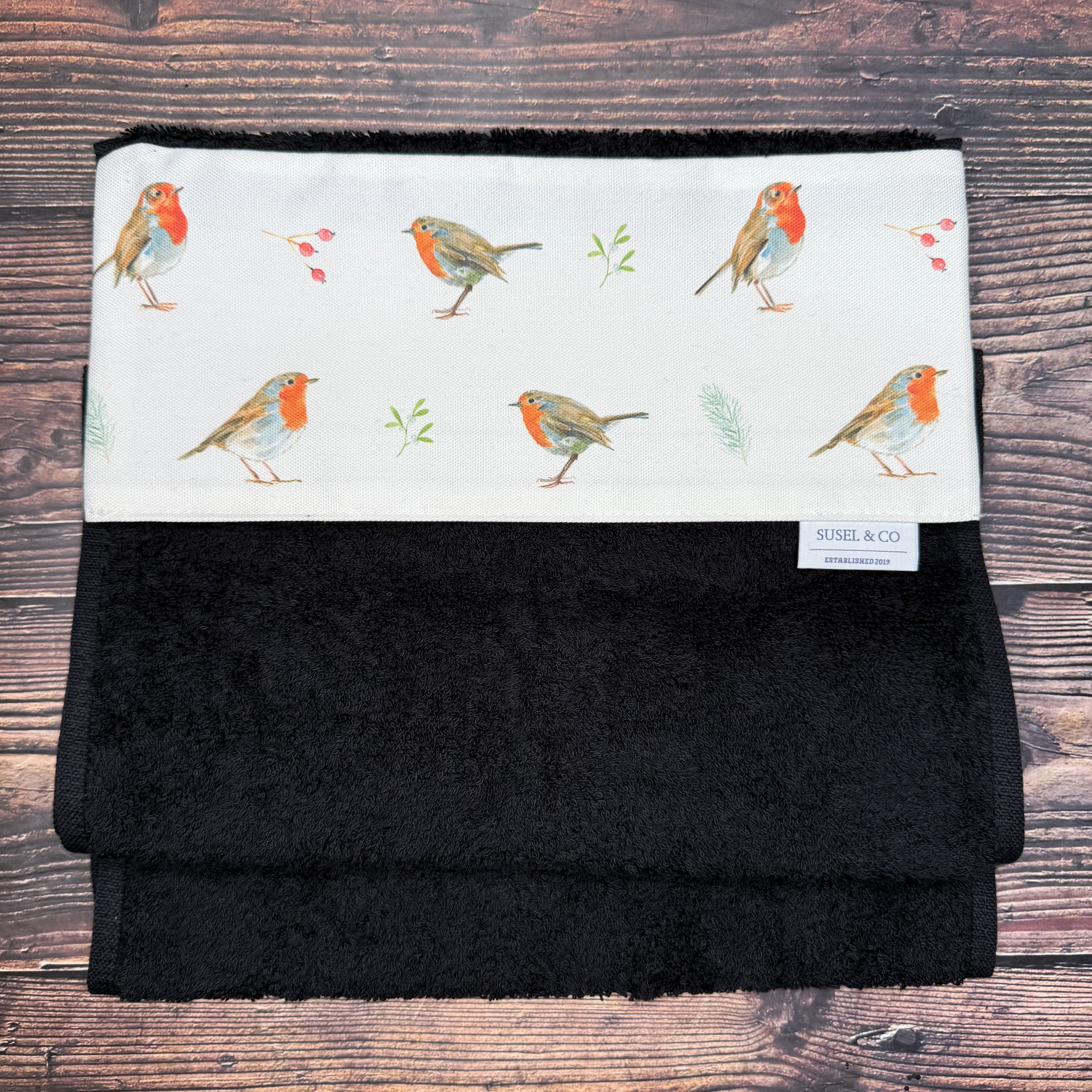 Festive Robins - Roller Towel