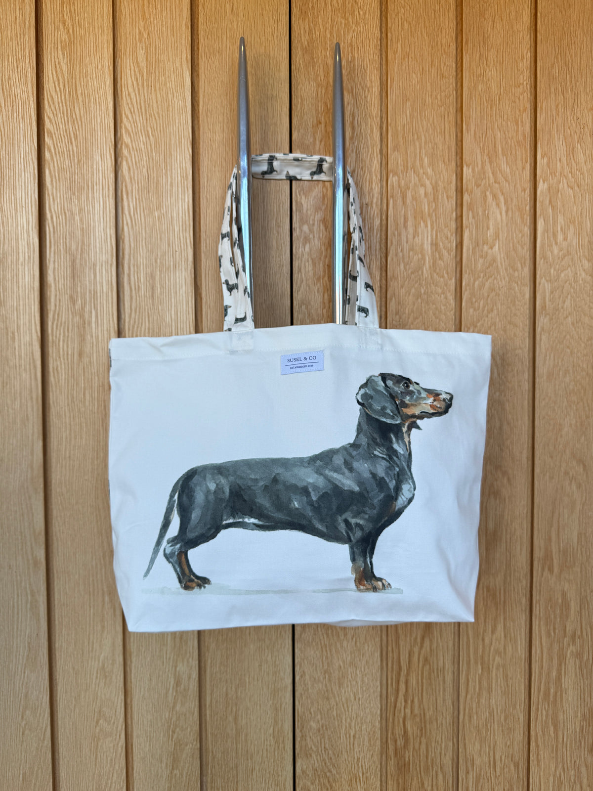 Dachshund - Cotton Tote Bag