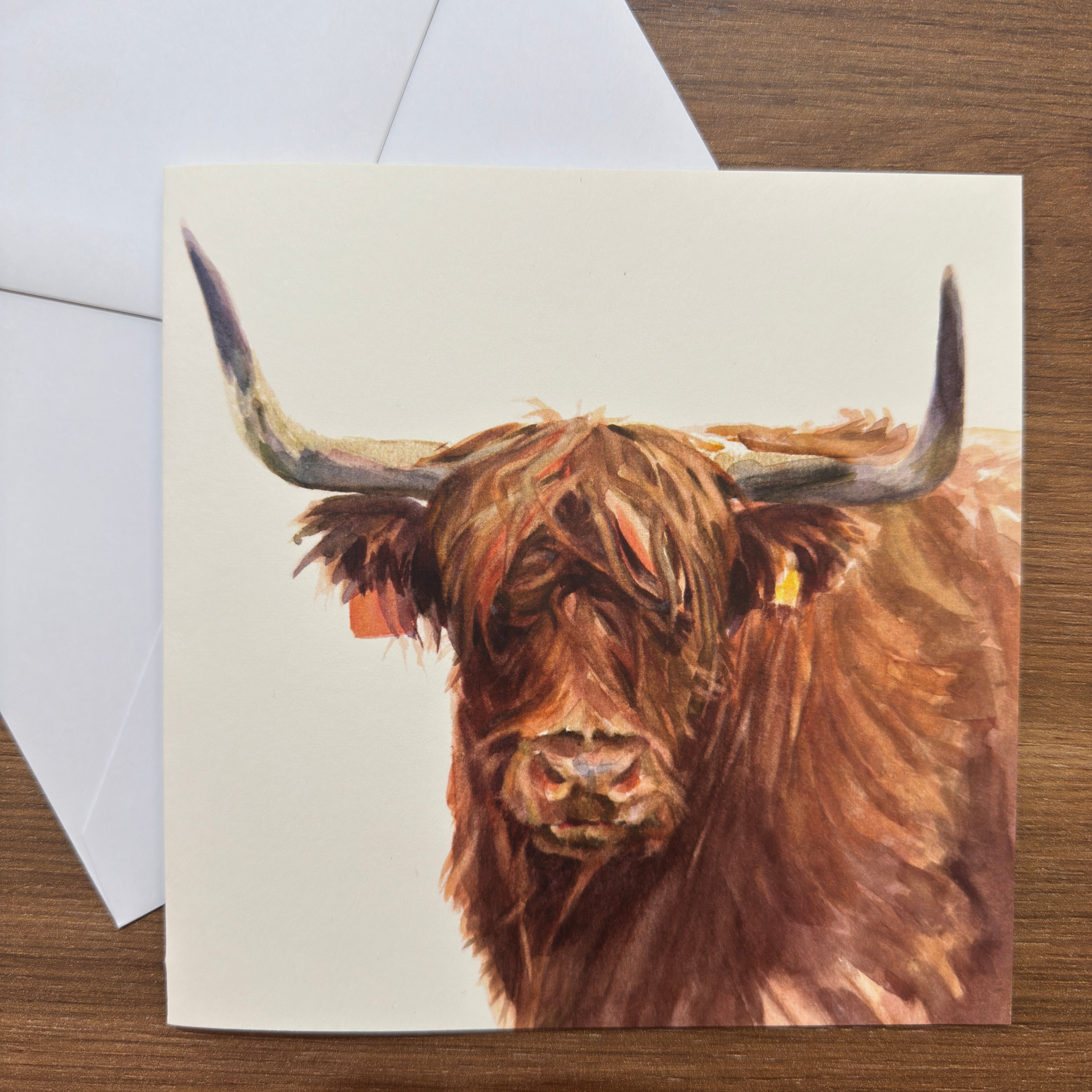 Highland Cow - Square Card