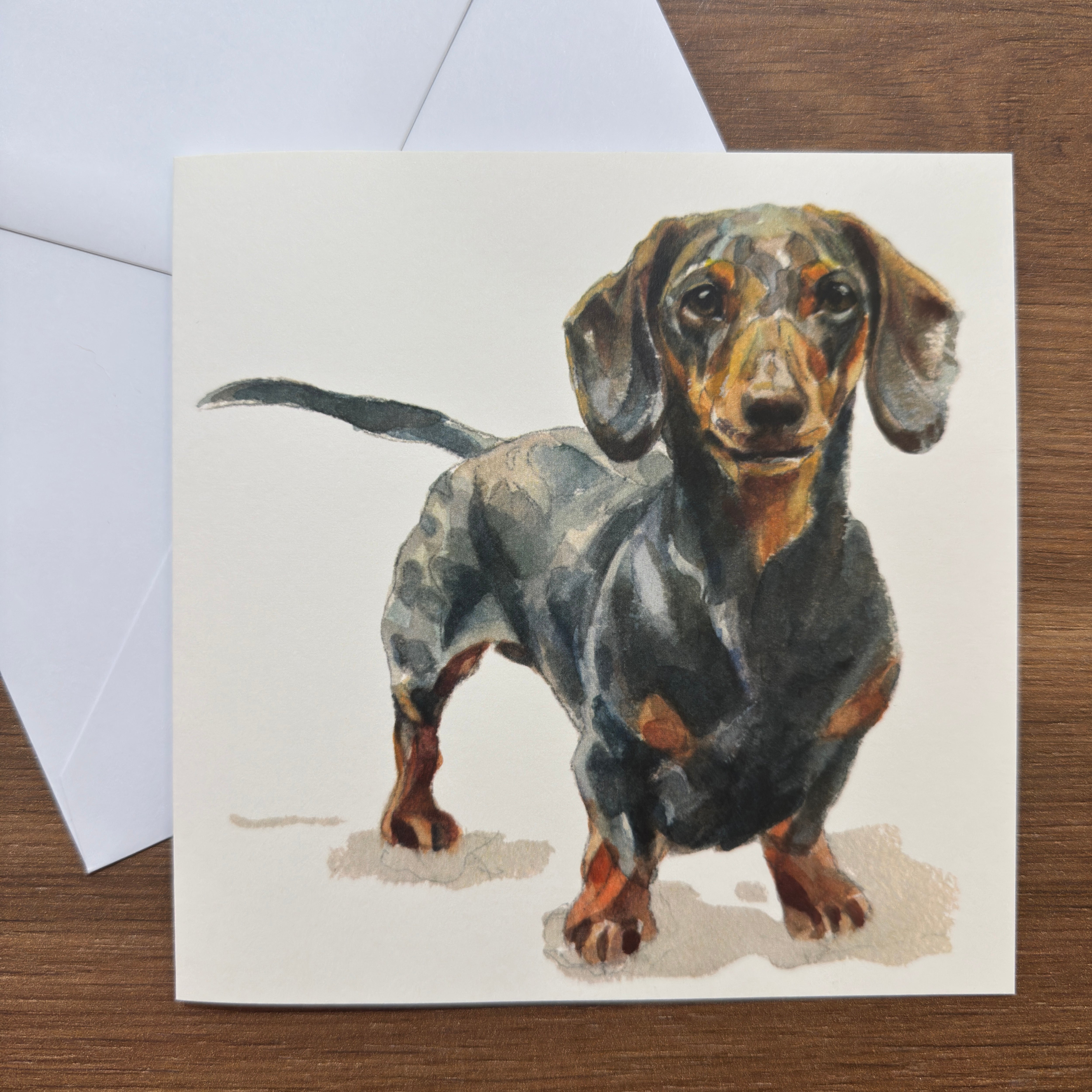 Sausage Dog - Square Card