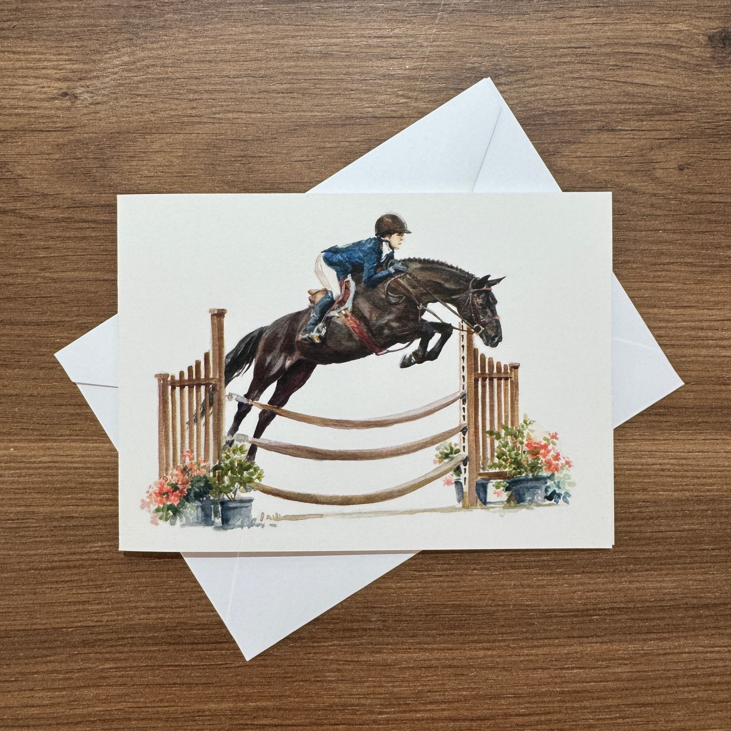 Clear Round - A6 Greetings Card