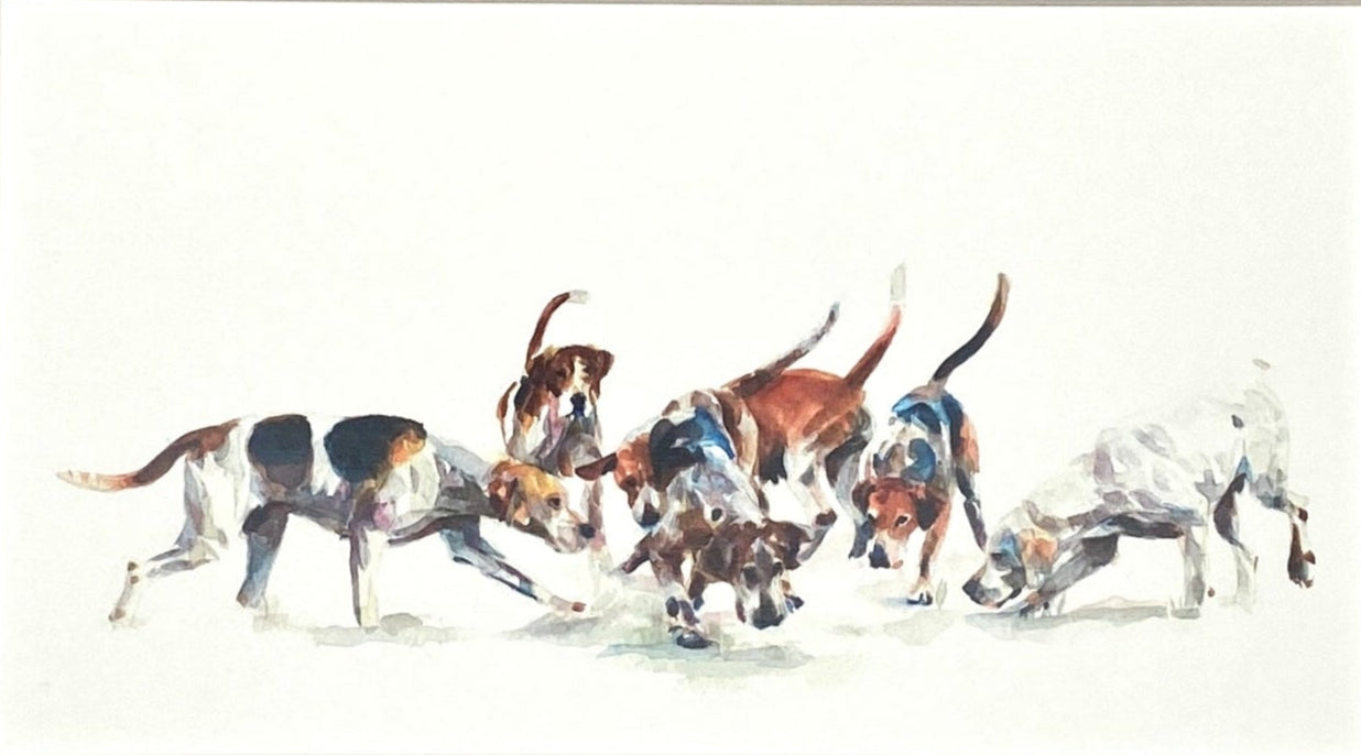 Nose Down Tails Up - Giclee Print
