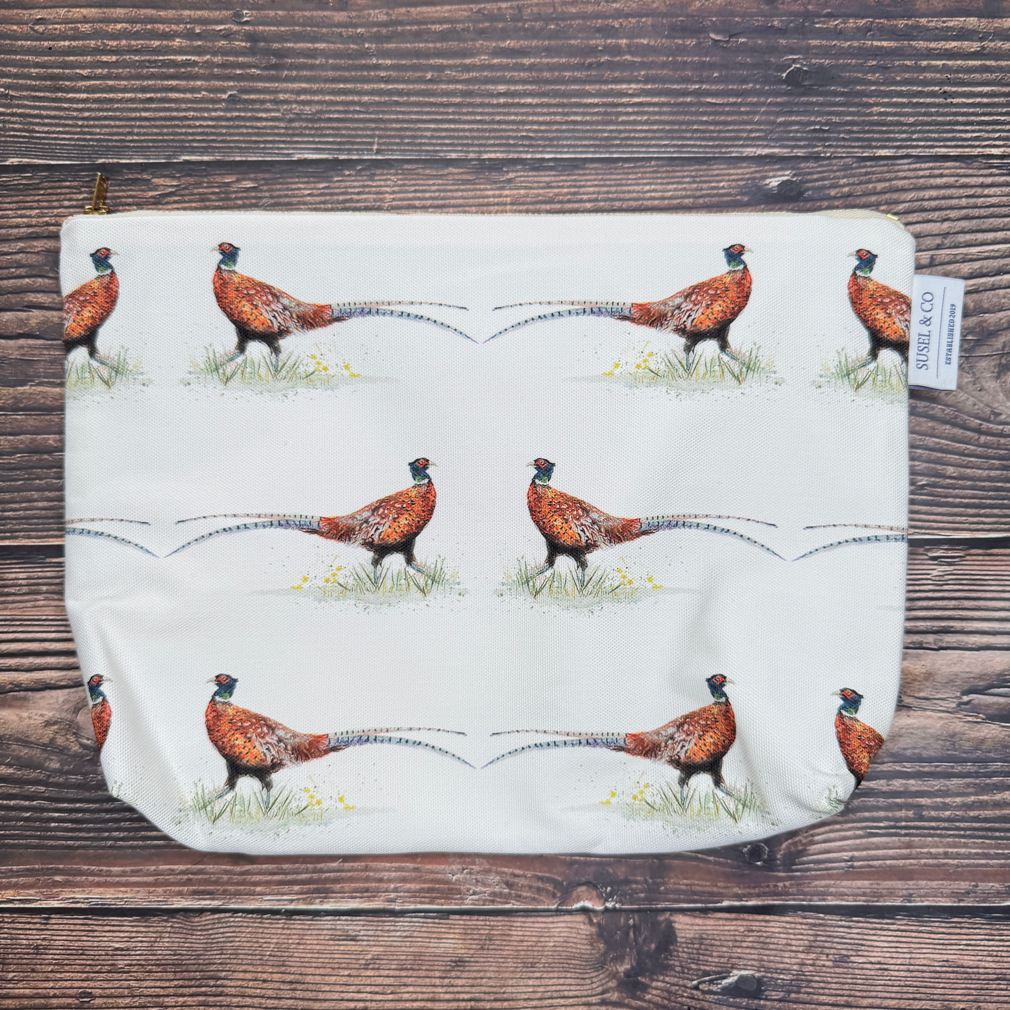 Brace wash bag – illustrated by Susan Brunskill, handmade in the UK