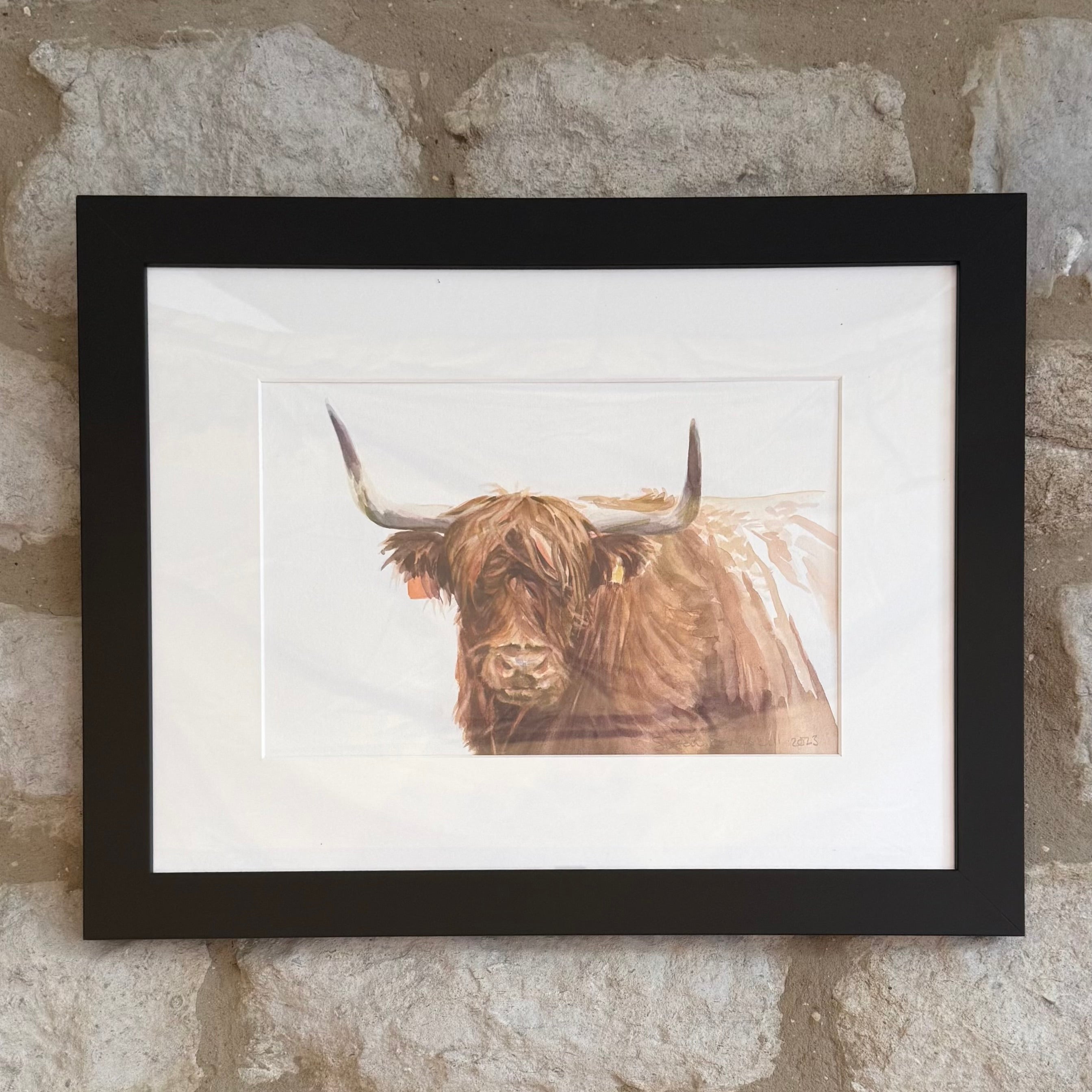 Highland Cow - Original Watercolour Painting