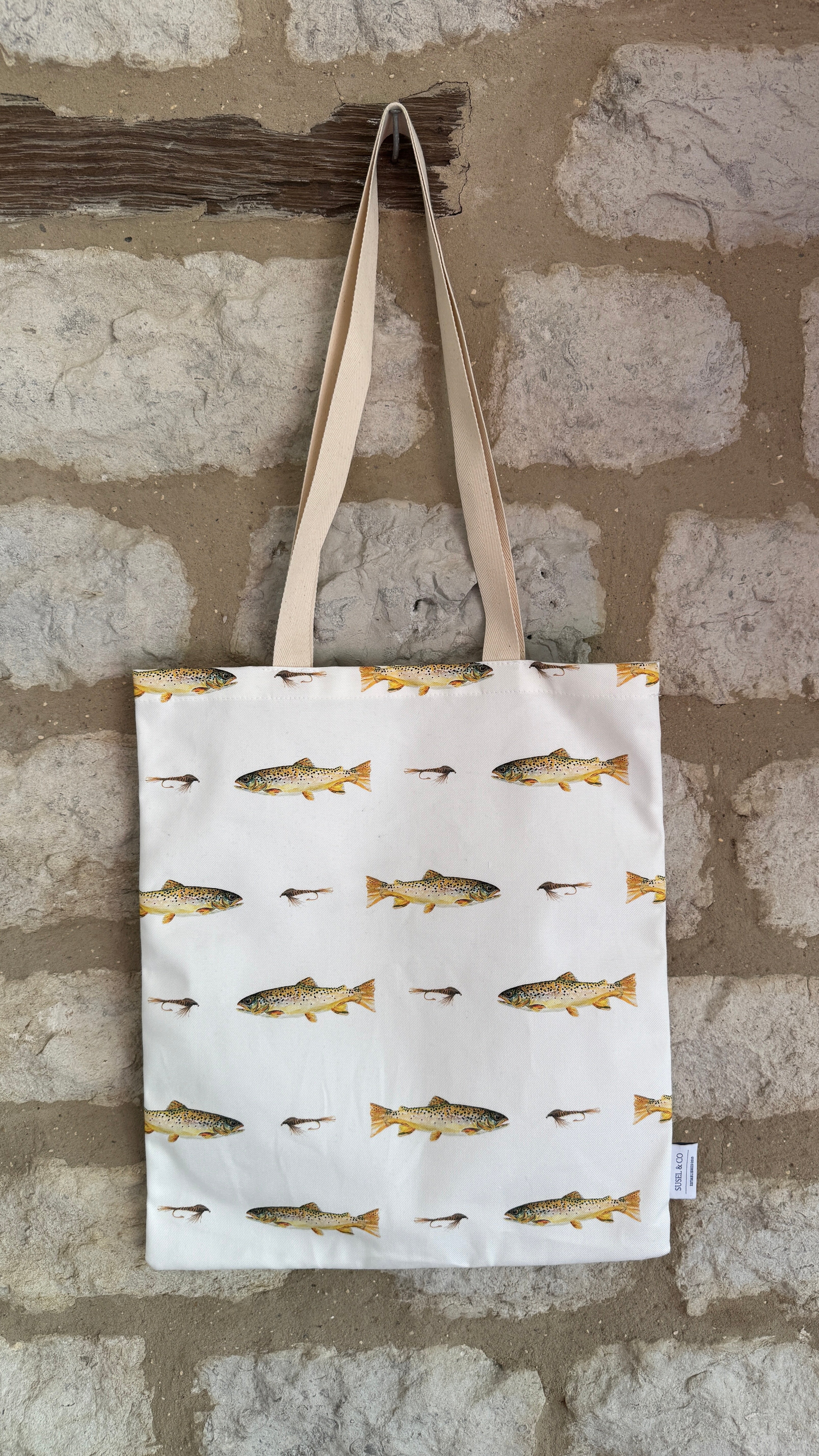 Brown Trout - Cotton Tote Bag