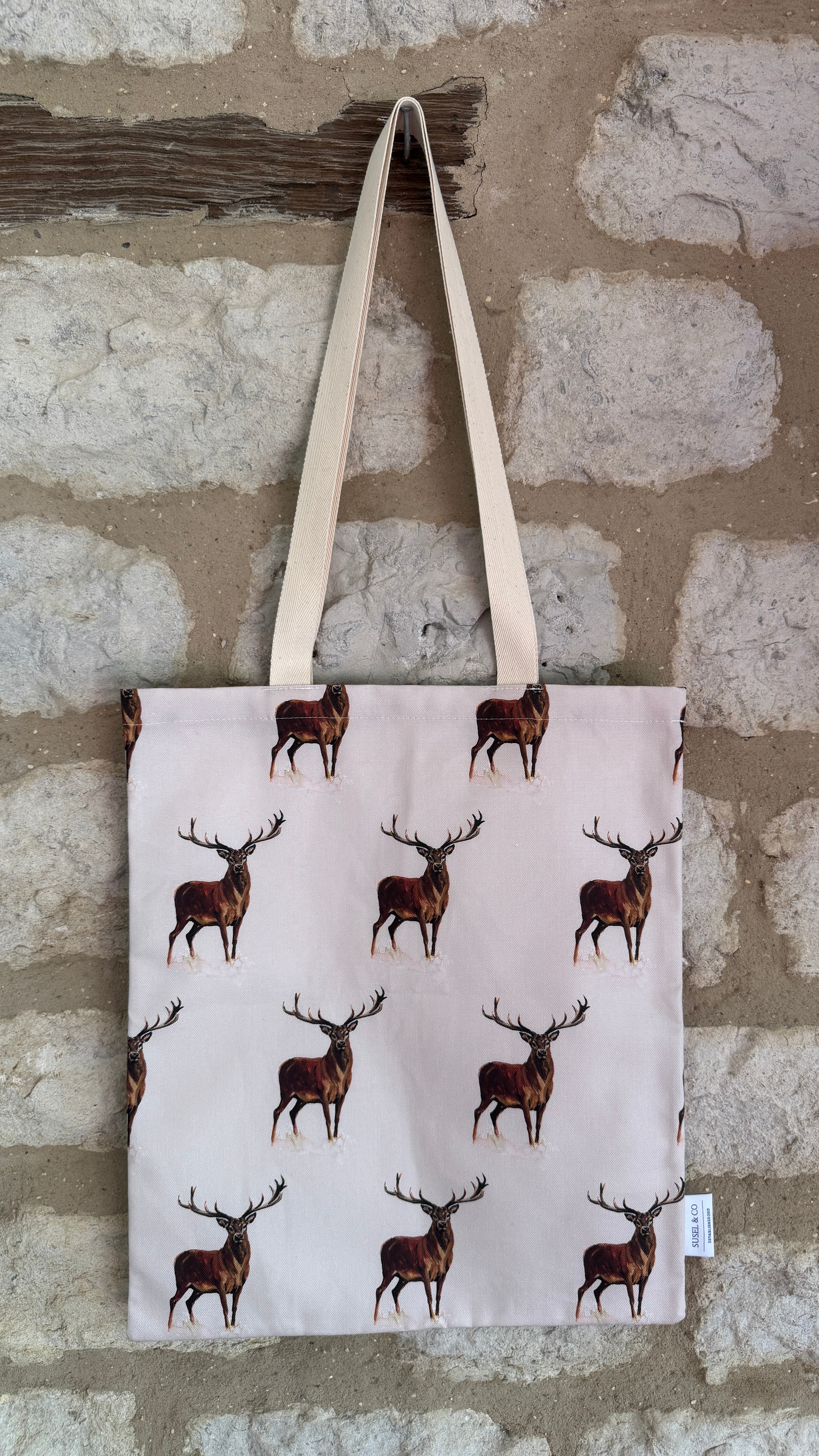 Red Deer - Cotton Tote Bag