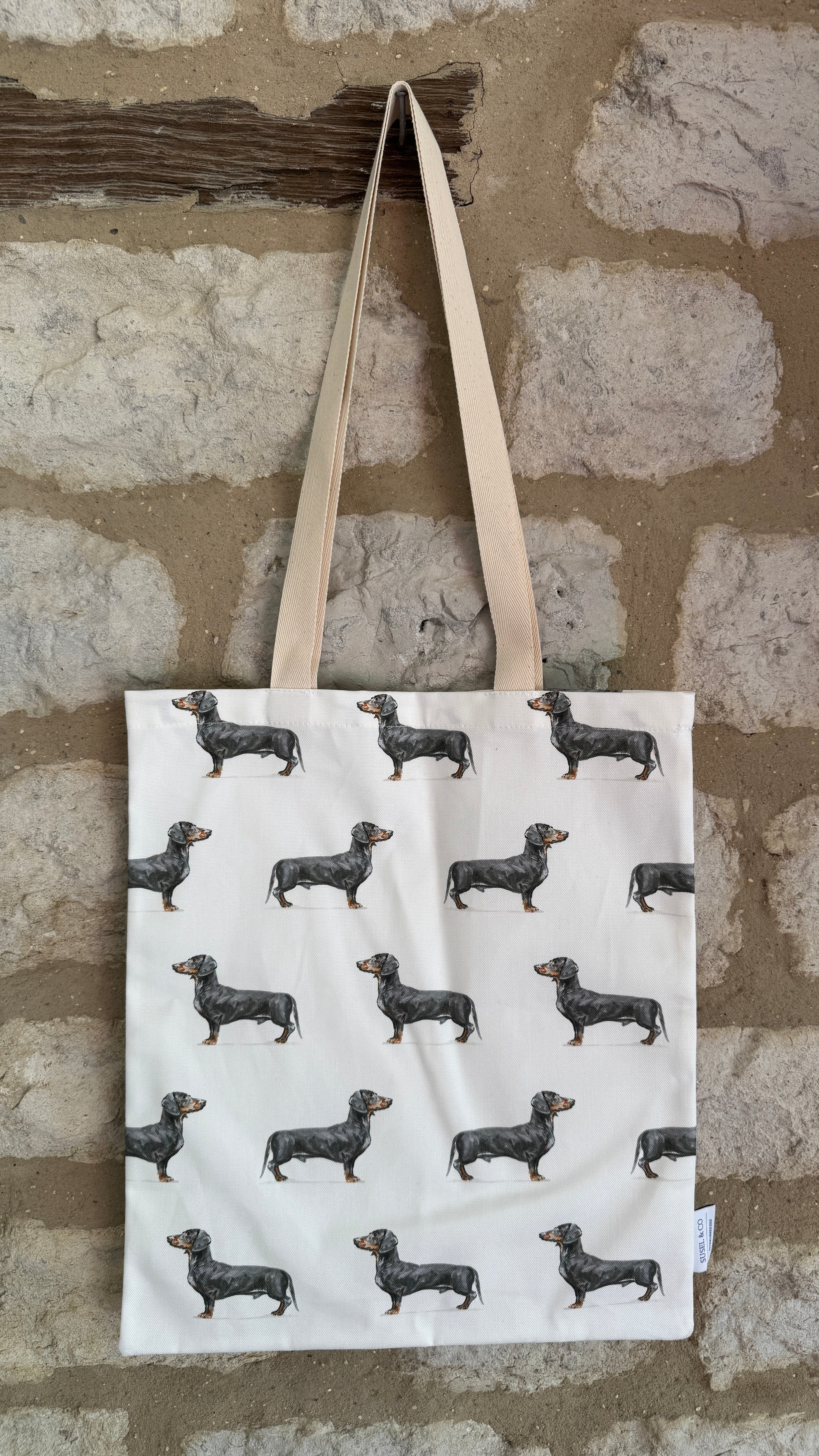 Dachshund - Cotton Tote Bag