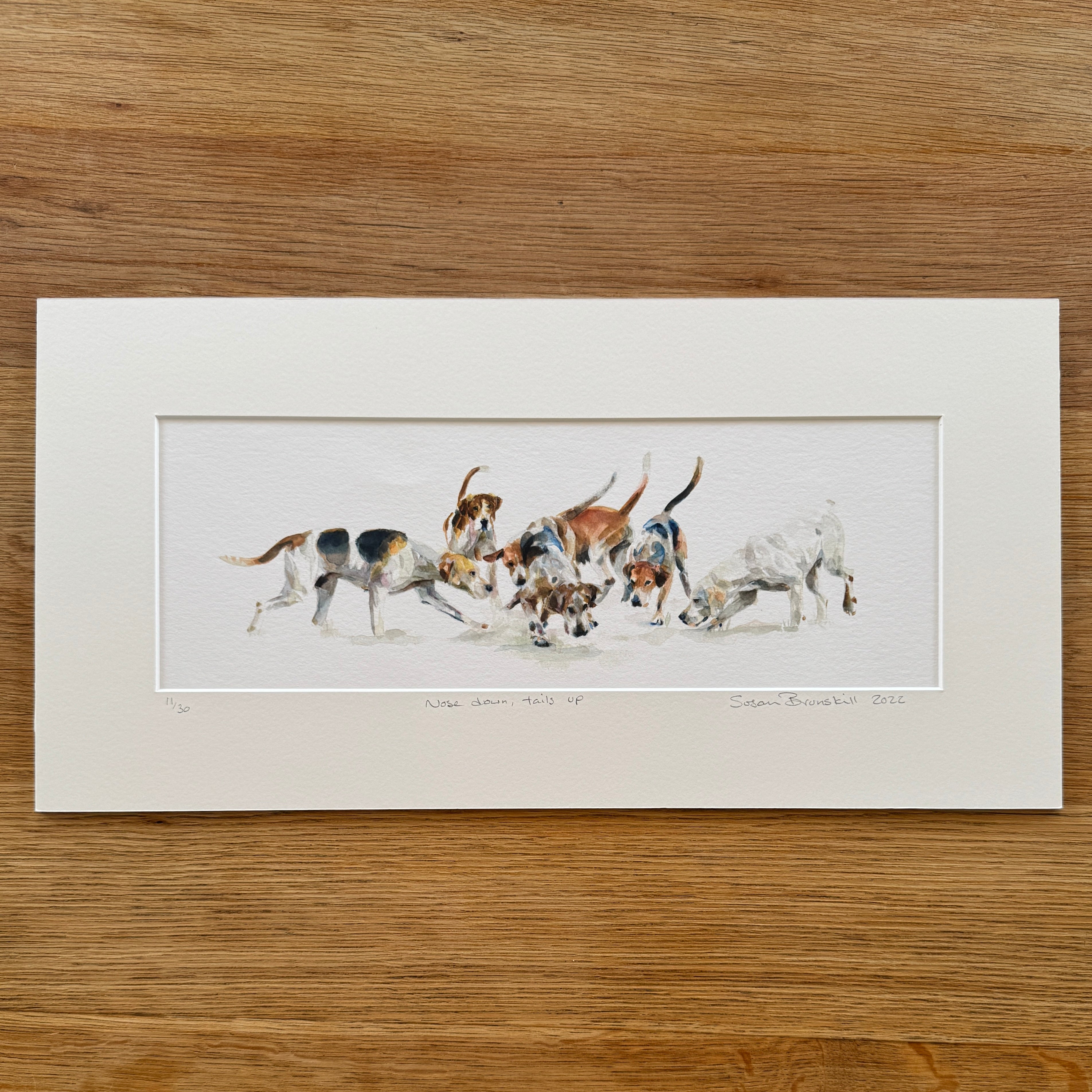 Nose Down, Tails Up - Giclee Print