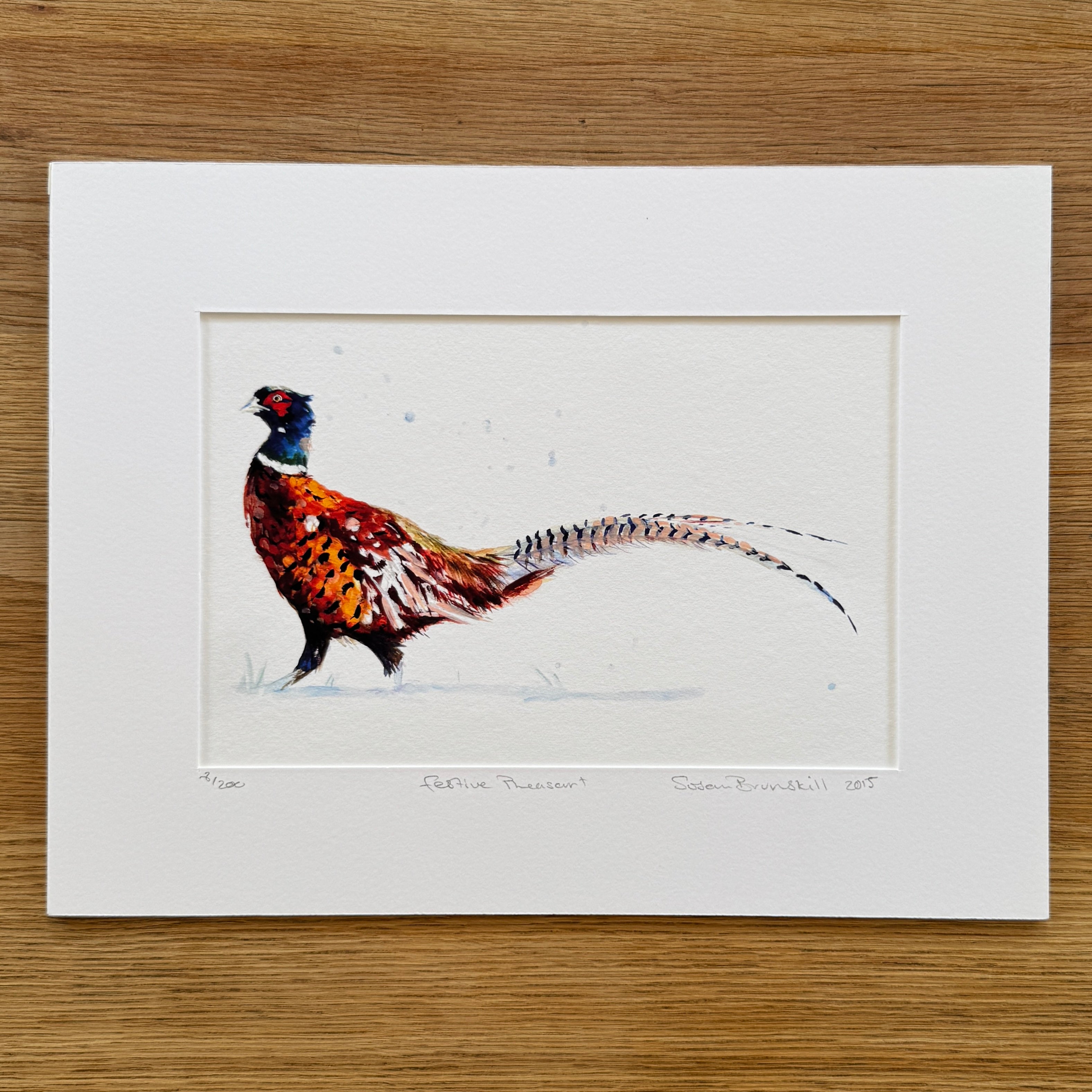 Festive Pheasant - Giclee Print
